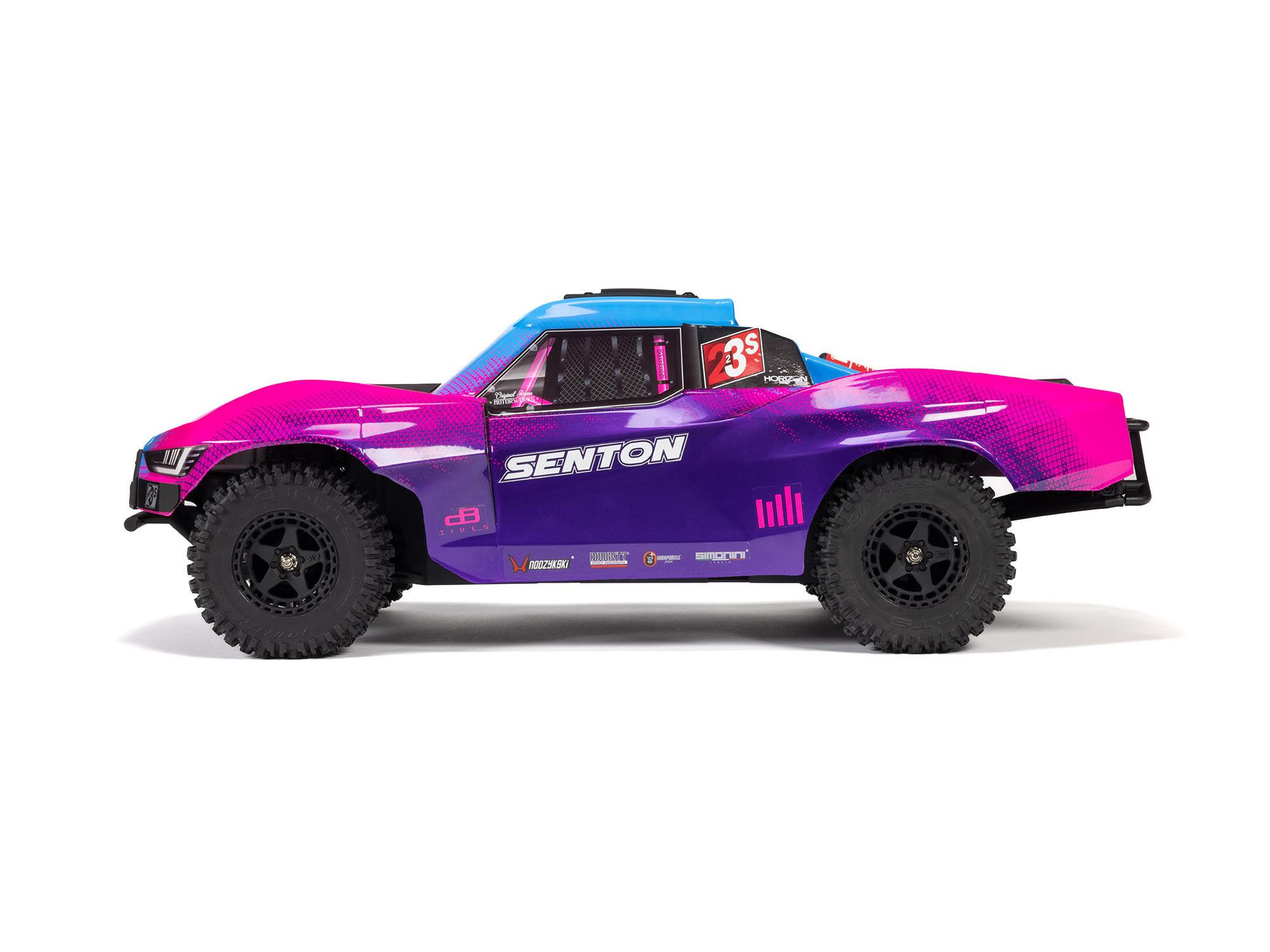 Arrma Senton 223S BLX Brushless 4X4 Short Course Truck RTR with DSC 1/10 - Blue/Purple-19