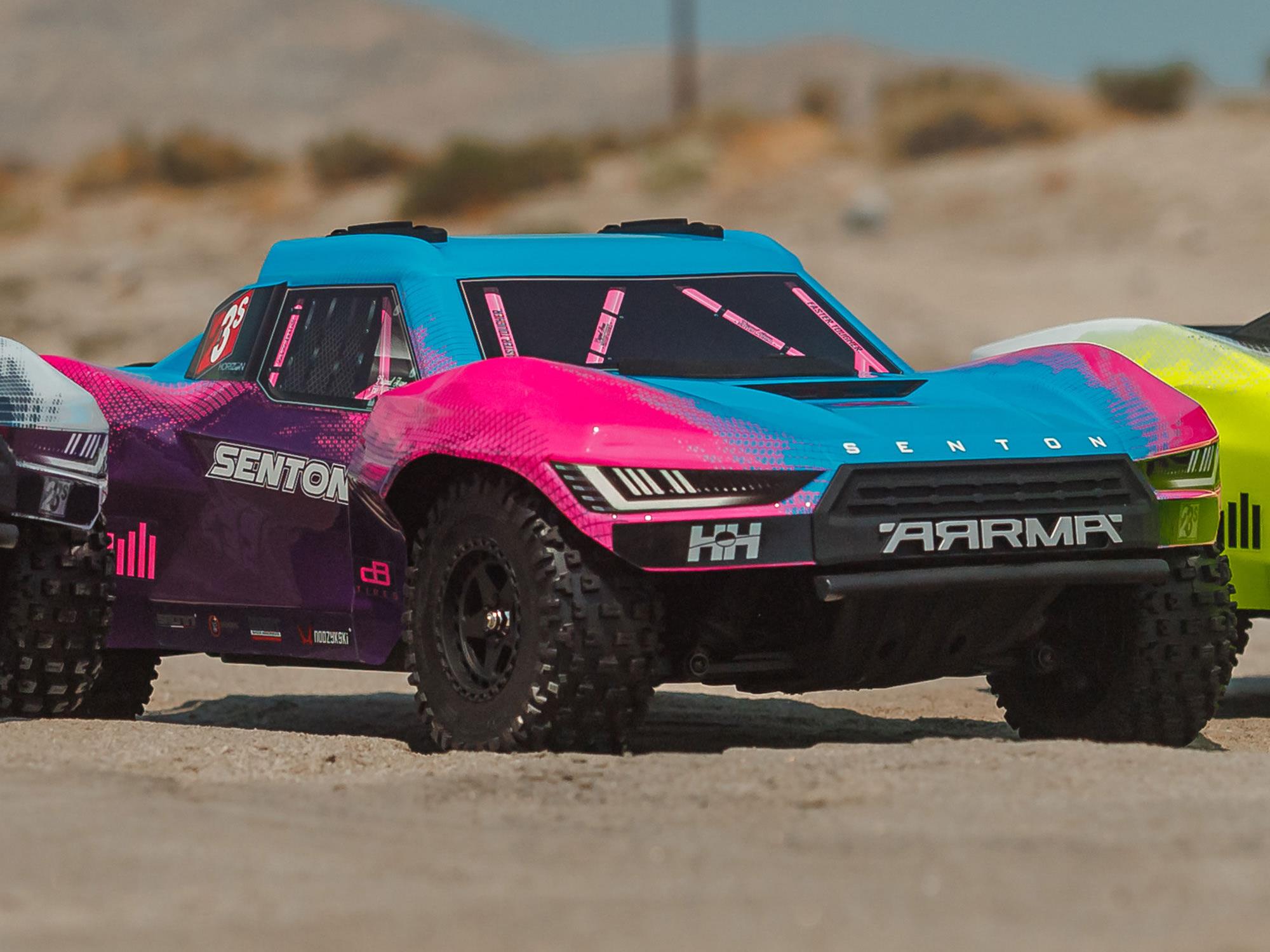 Arrma Senton 223S BLX Brushless 4X4 Short Course Truck RTR with DSC 1/10 - Blue/Purple-32
