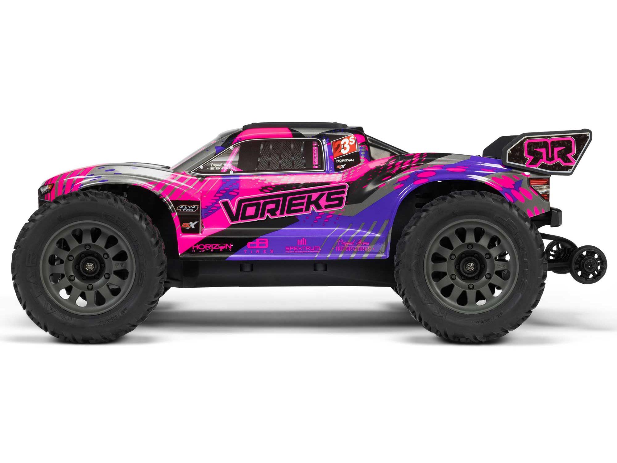 Arrma 1/10 VORTEKS 223S BLX 4X4 Stadium Truck RTR with DSC Purple-4