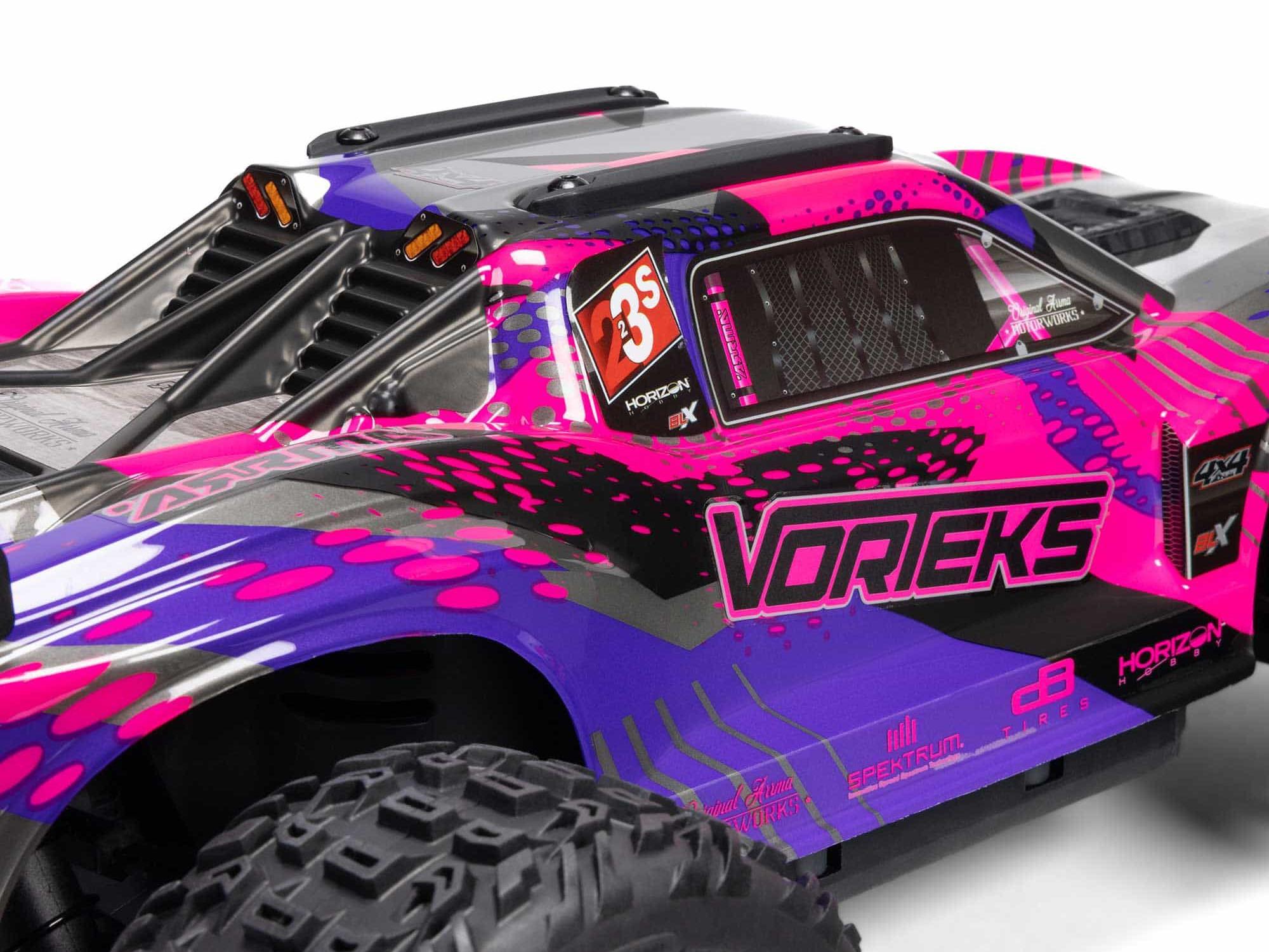 Arrma 1/10 VORTEKS 223S BLX 4X4 Stadium Truck RTR with DSC Purple-14