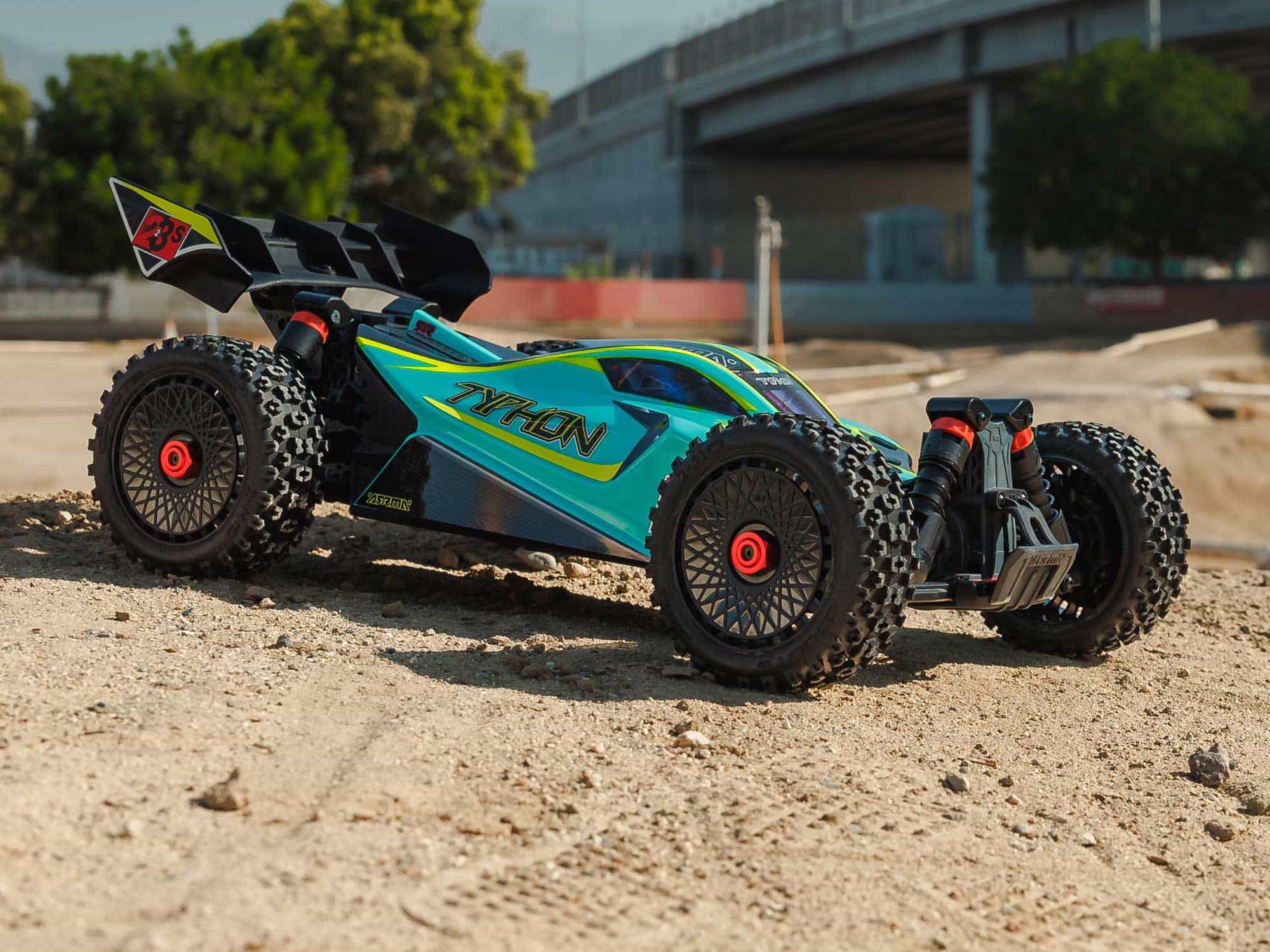 Arrma 1/8 TYPHON 223S BLX 4x4 Buggy RTR with DSC - Green-16
