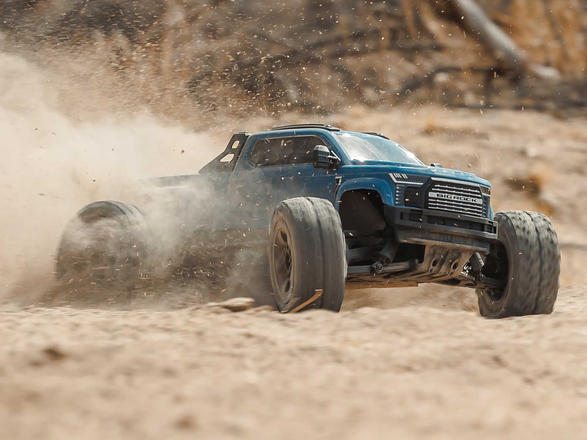 Arrma 1/10 BIG ROCK 223S DSC 4X4 RTR Brushless Monster Truck - Blue-21