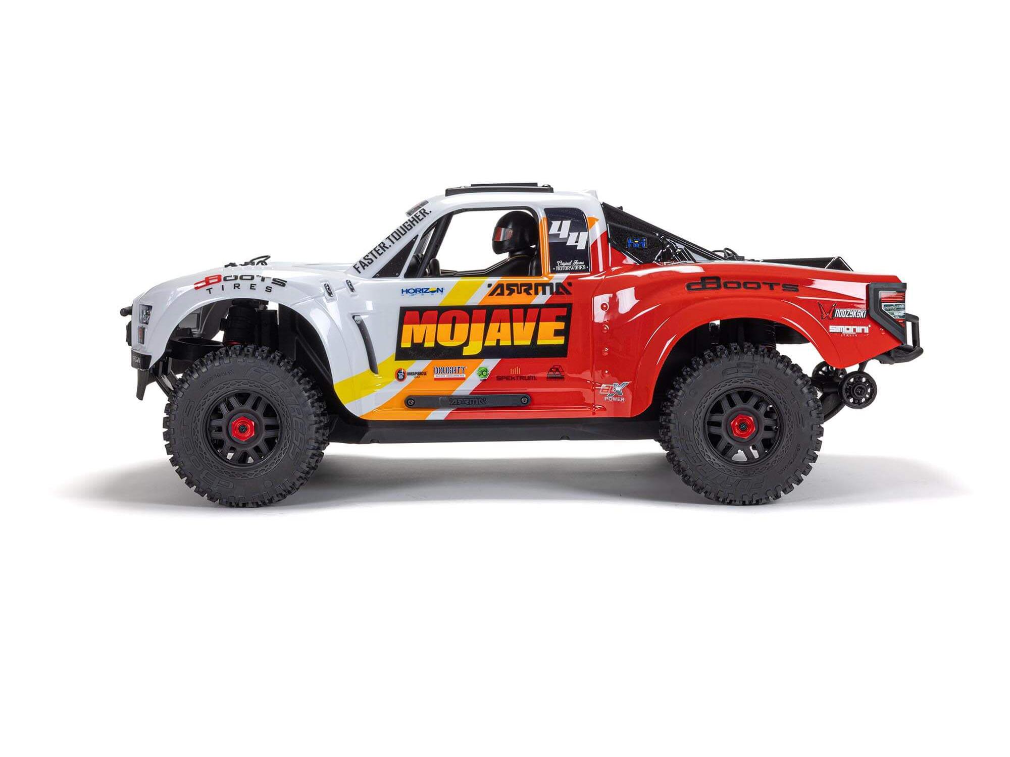 Arrma 1/8 MOJAVE 4X4 4S BLX Desert Truck RTR - White-14