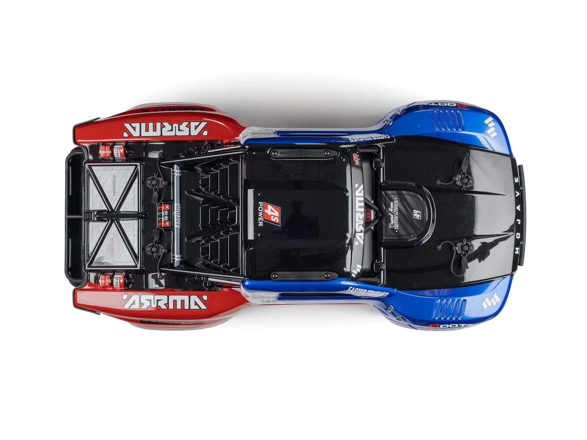 Arrma 1/8 MOJAVE 4X4 4S BLX Desert Truck RTR - Blue-18