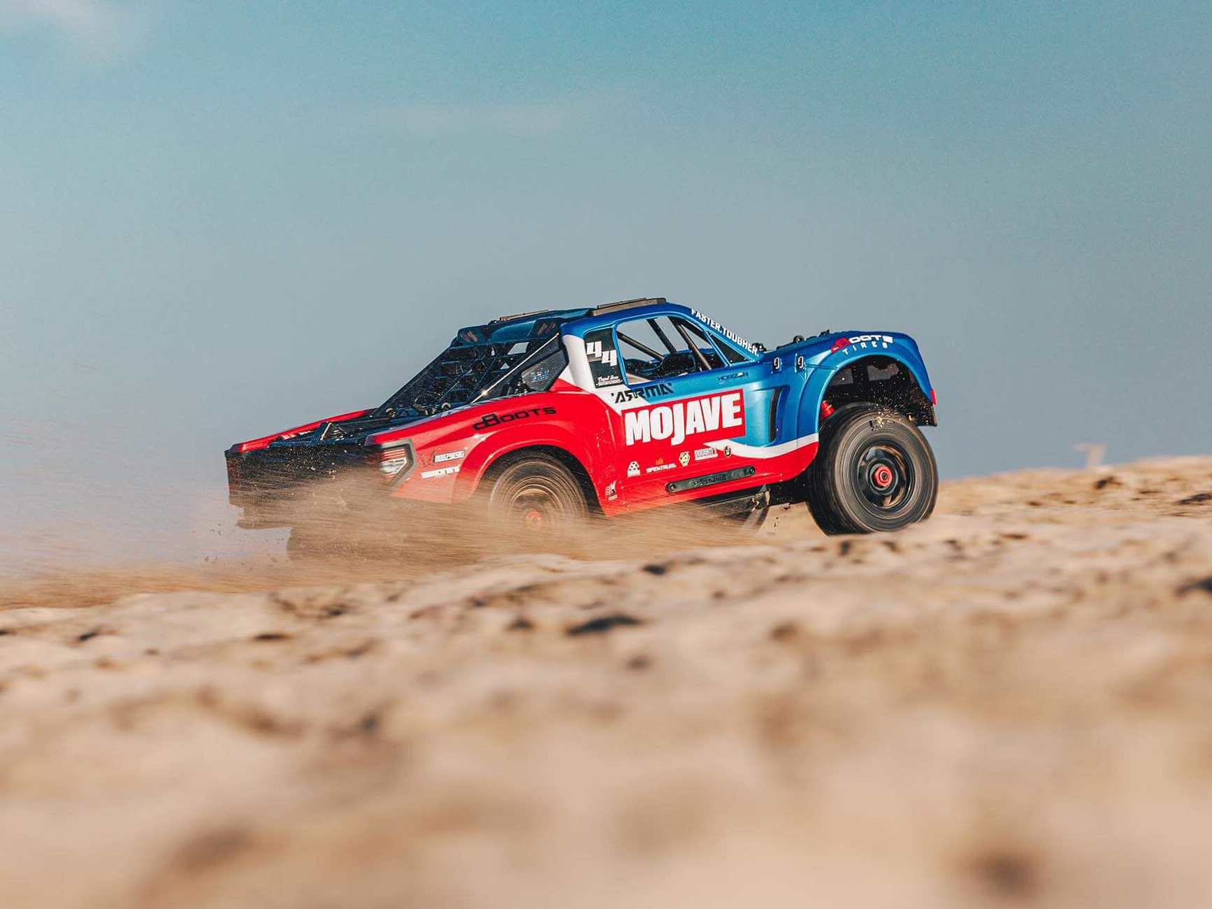 Arrma 1/8 MOJAVE 4X4 4S BLX Desert Truck RTR - Blue-32