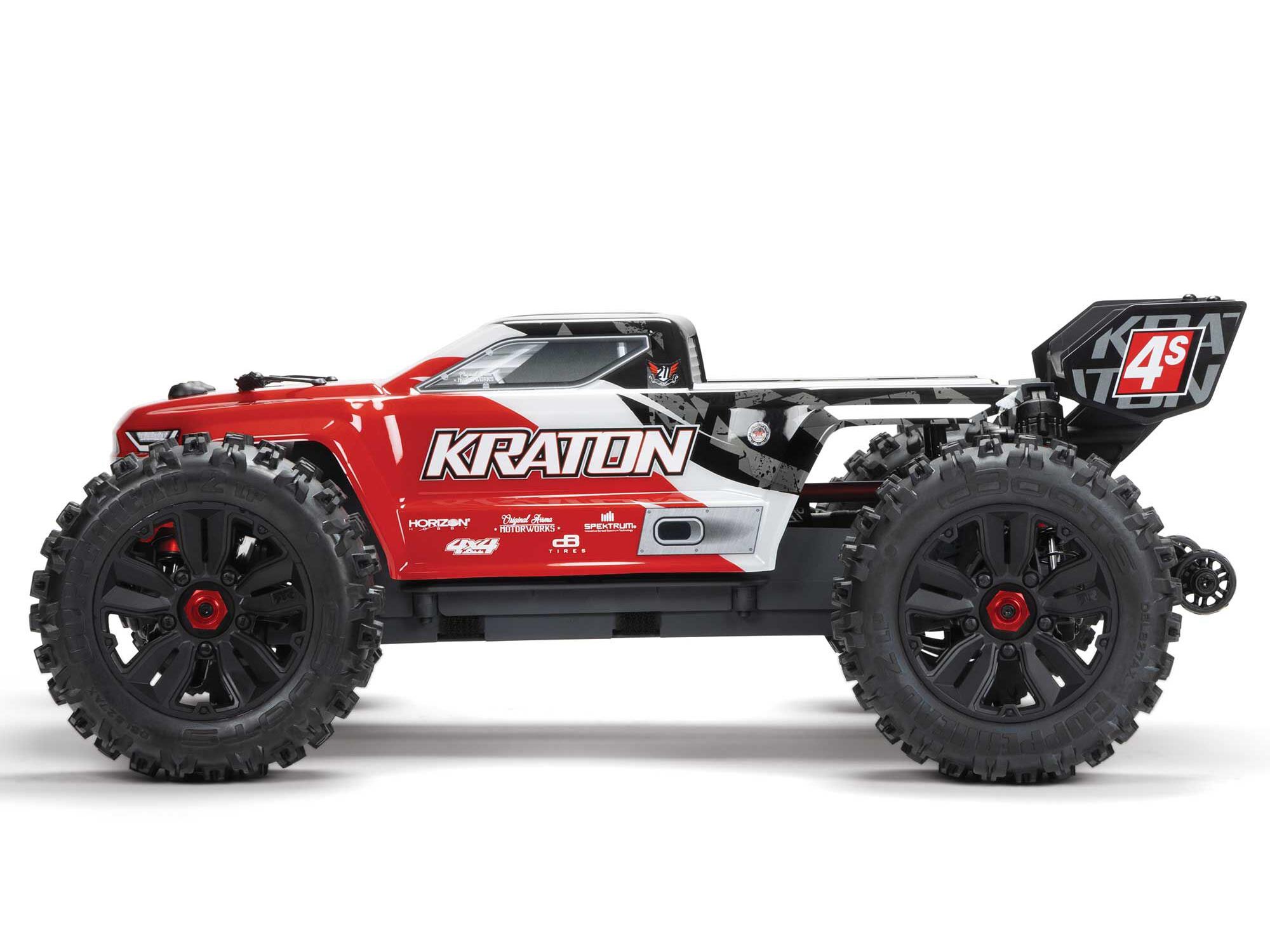 1/10 KRATON 4S 4X4 BLX Centre Diff Speed MT (Red)-3