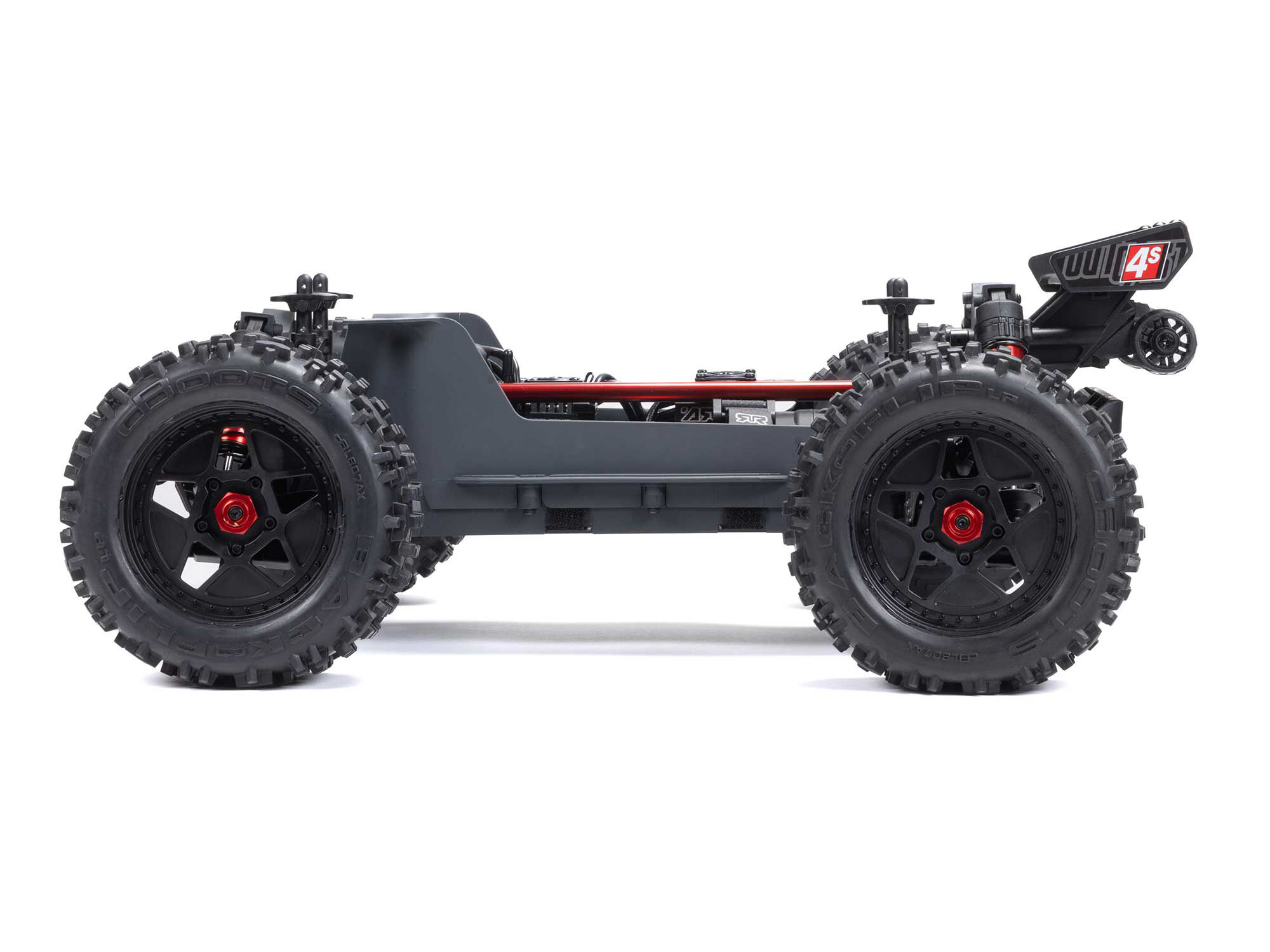 Arrma 1/10 Outcast 4S 4X4 BLX Stunt MT (with Centre Diff) Red-11