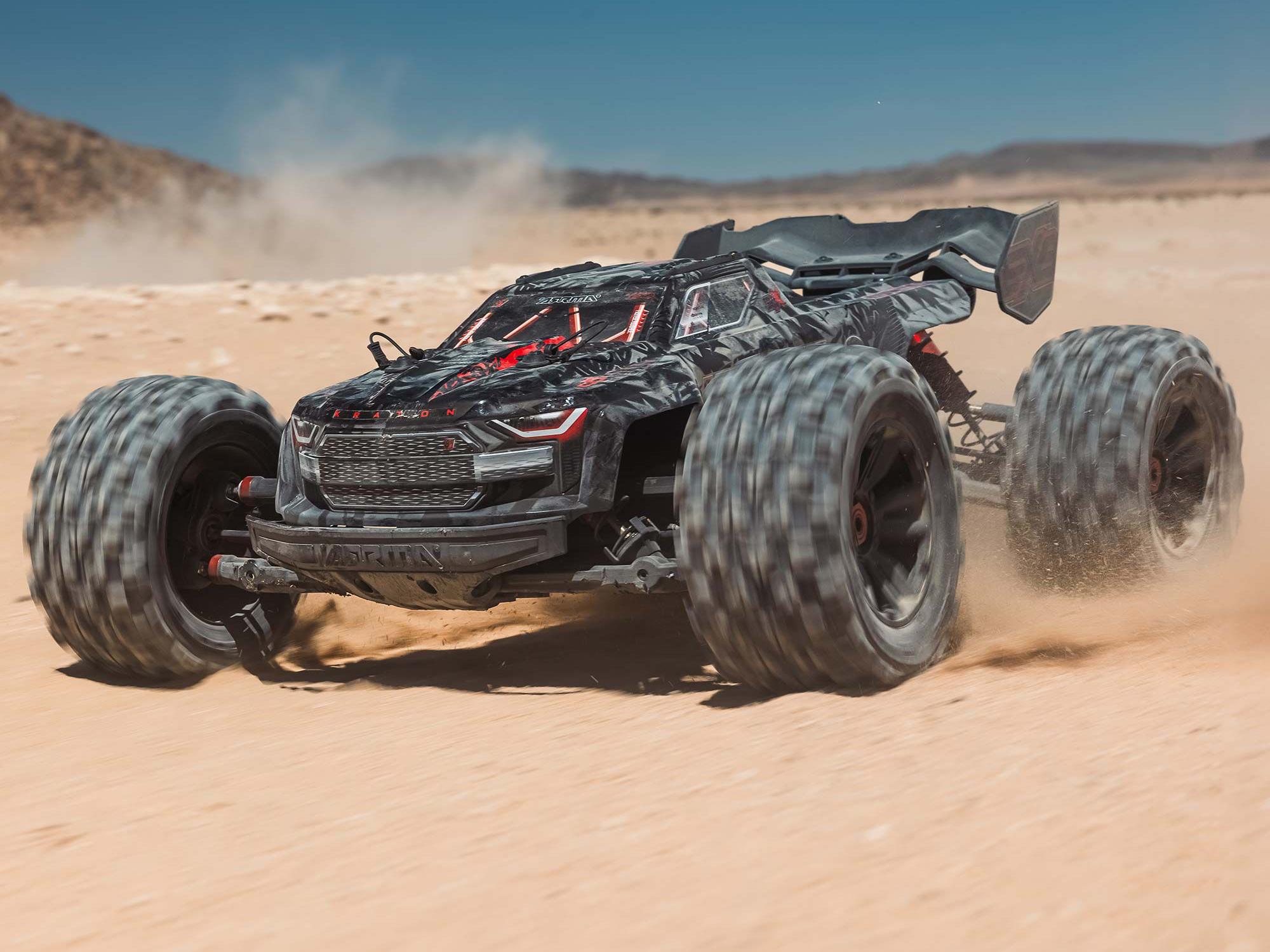 Arrma 1/5 KRATON 4x4 8S BLX EXB Brushless Monster Truck RTR, Black-28