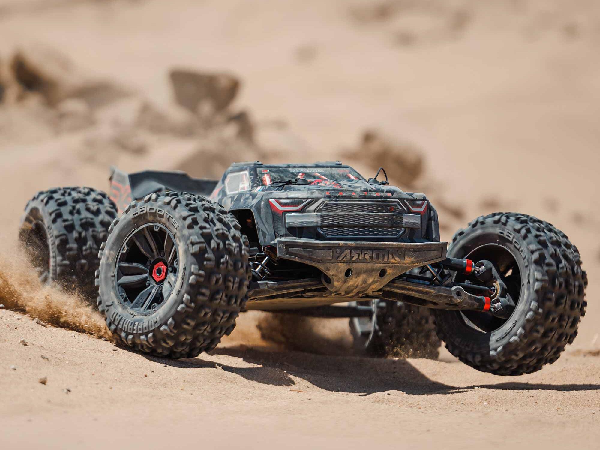 Arrma 1/5 KRATON 4x4 8S BLX EXB Brushless Monster Truck RTR, Black-30