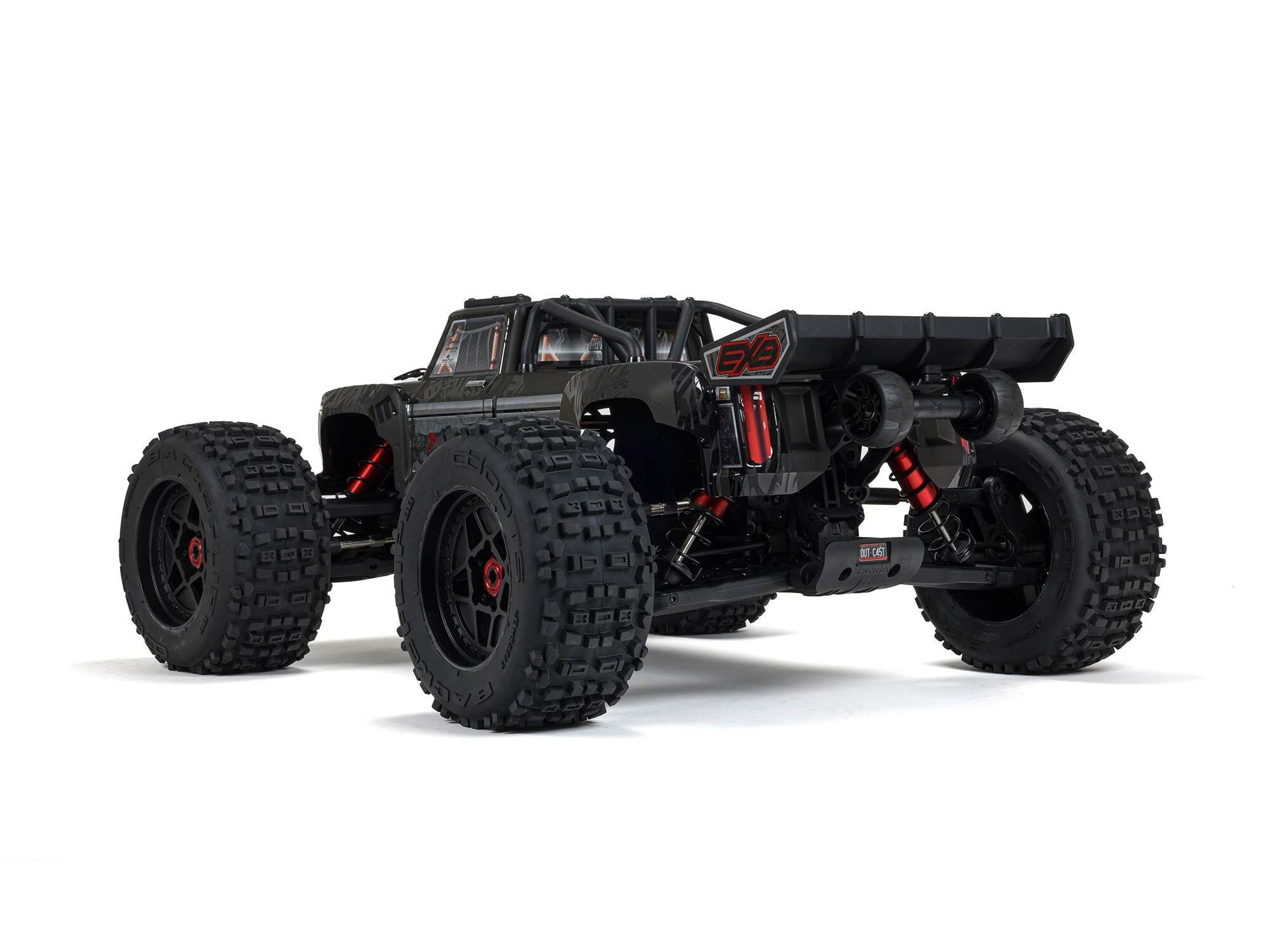 Arrma 1/5 Outcast 8S 4X4 BLX EXB Stunt Truck RTR Black-18