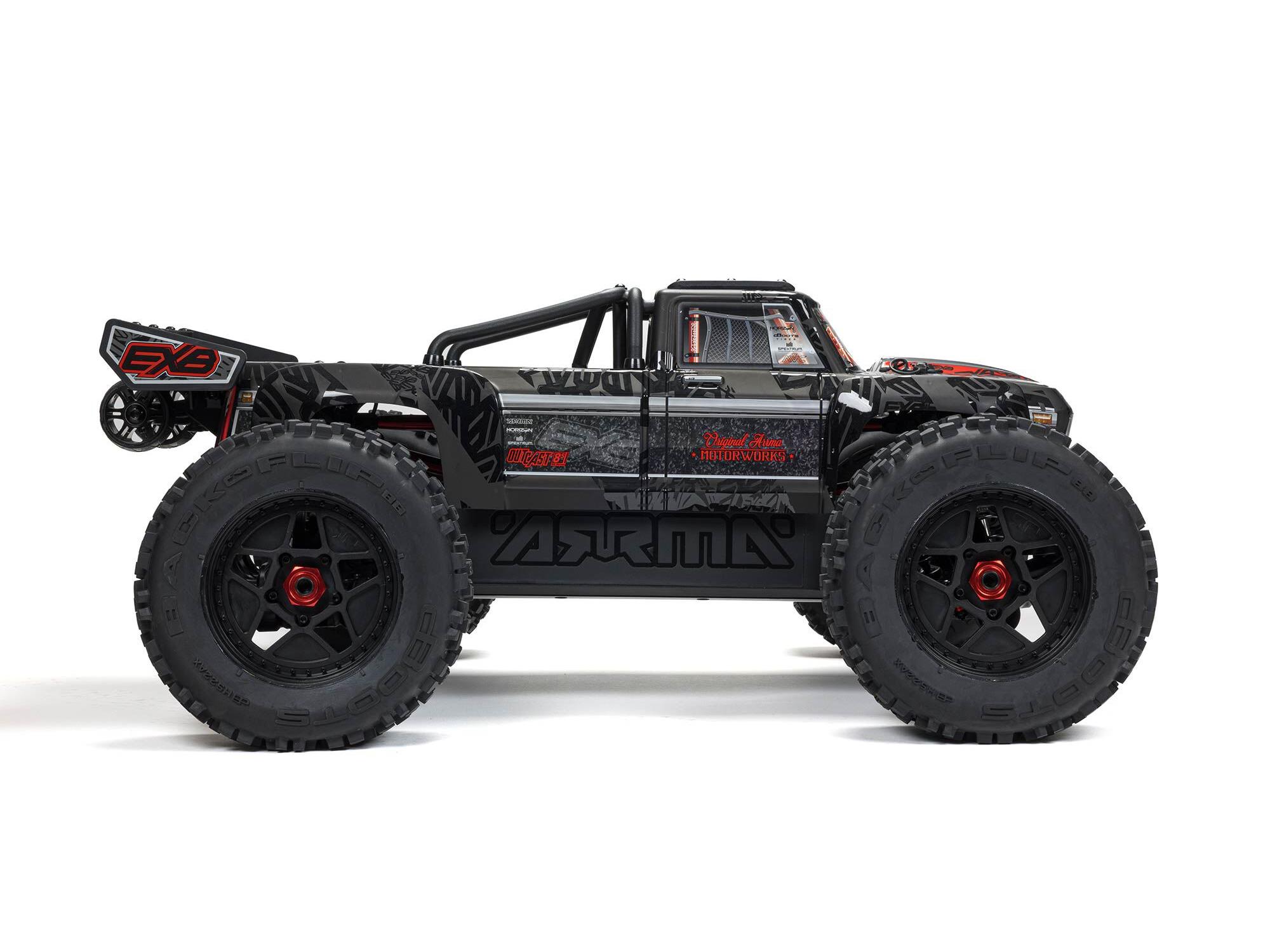 Arrma 1/5 Outcast 8S 4X4 BLX EXB Stunt Truck RTR Black-21
