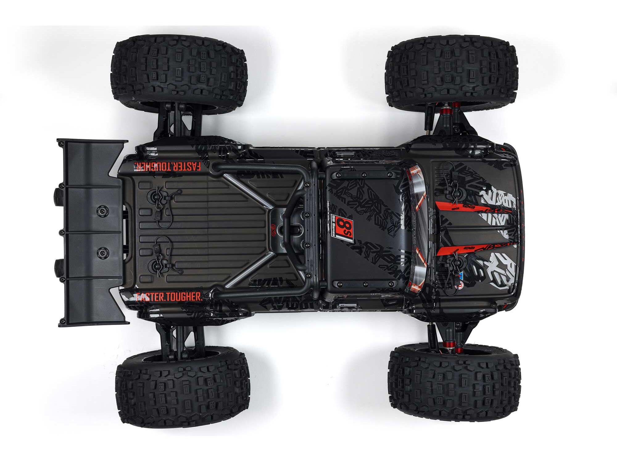 Arrma 1/5 Outcast 8S 4X4 BLX EXB Stunt Truck RTR Black-23