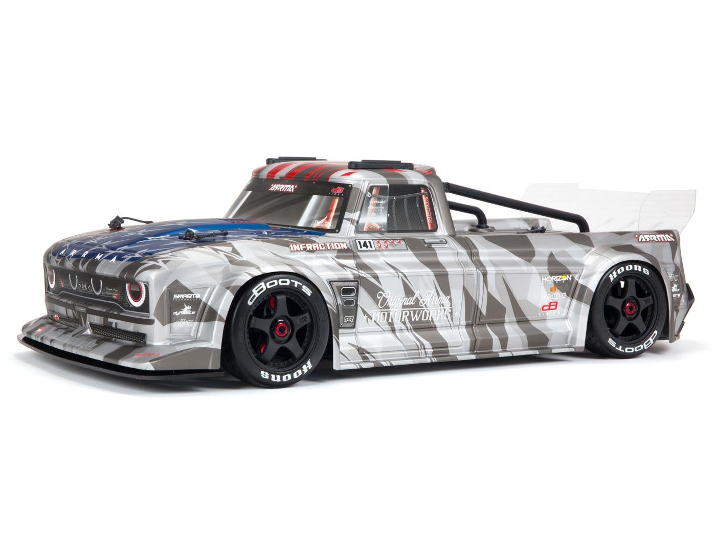 Arrma Infraction 6S BLX Resto-Mod Truck RTR Silver C-ARA7615V2T2-7