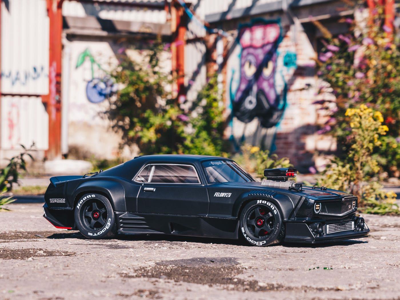 1/7 FELONY 6S 4X4 BLX Resto-Mod Muscle Car RTR Black-17