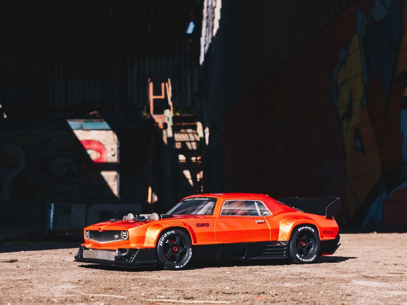 1/7 FELONY 6S 4X4 BLX Resto-Mod Muscle Car RTR Orange-20