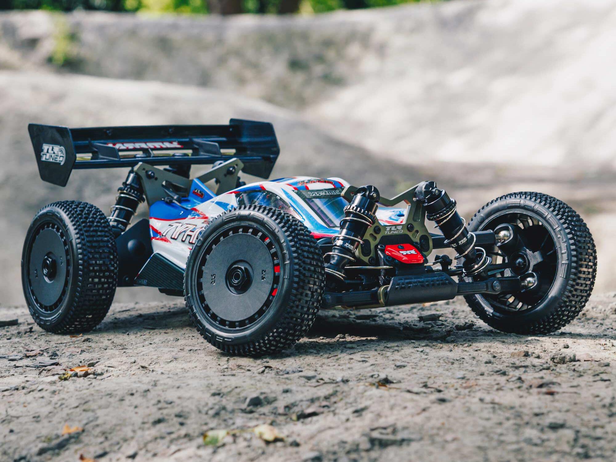 1/8 TLR TUNED TYPHON 6S 4X4 BLX Buggy RTR Red/Blue-25