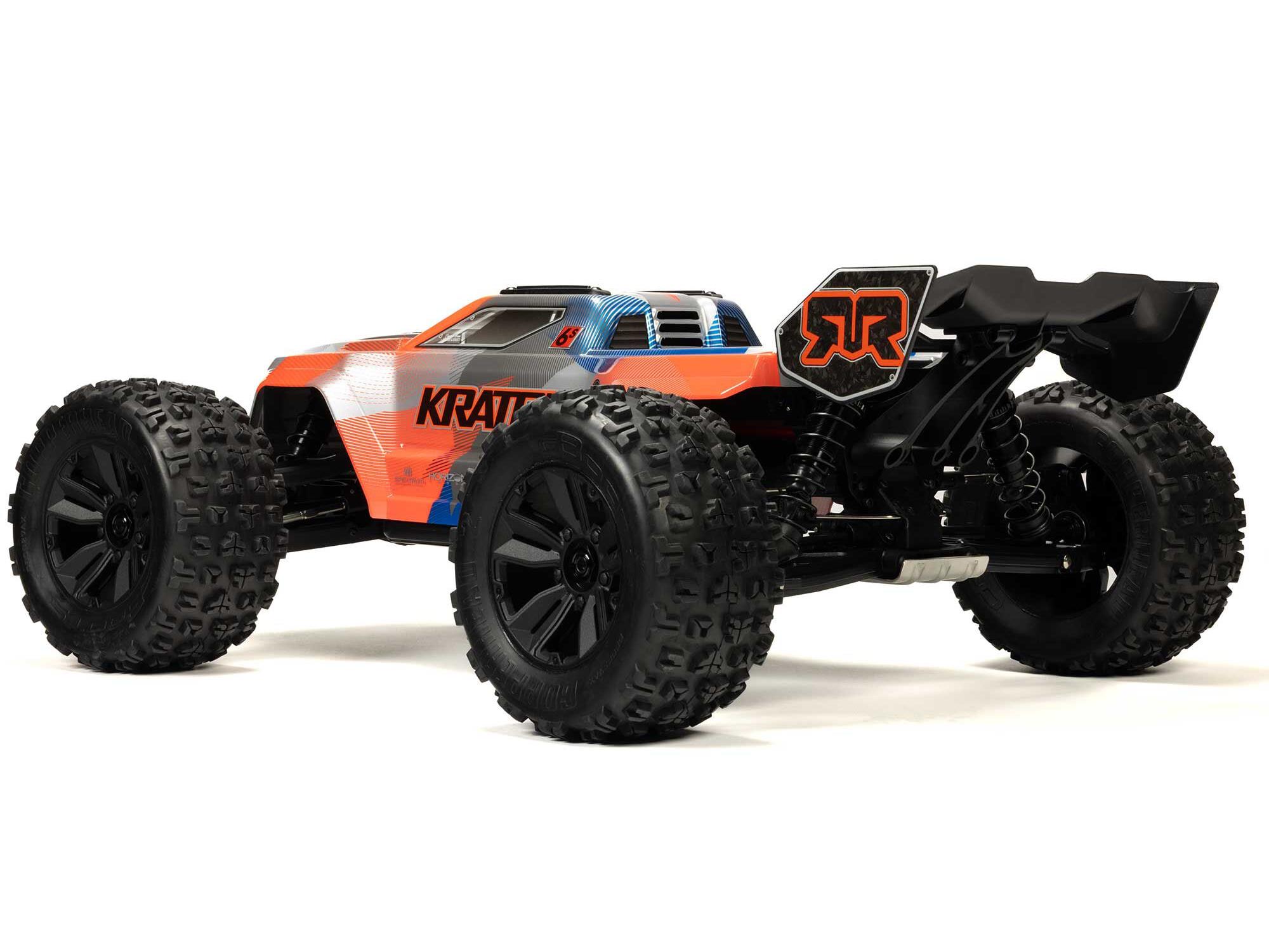 Arrma 1/8 Kraton 6S V6 4X4 BLX Speed Monster Truck RTR Orange-10