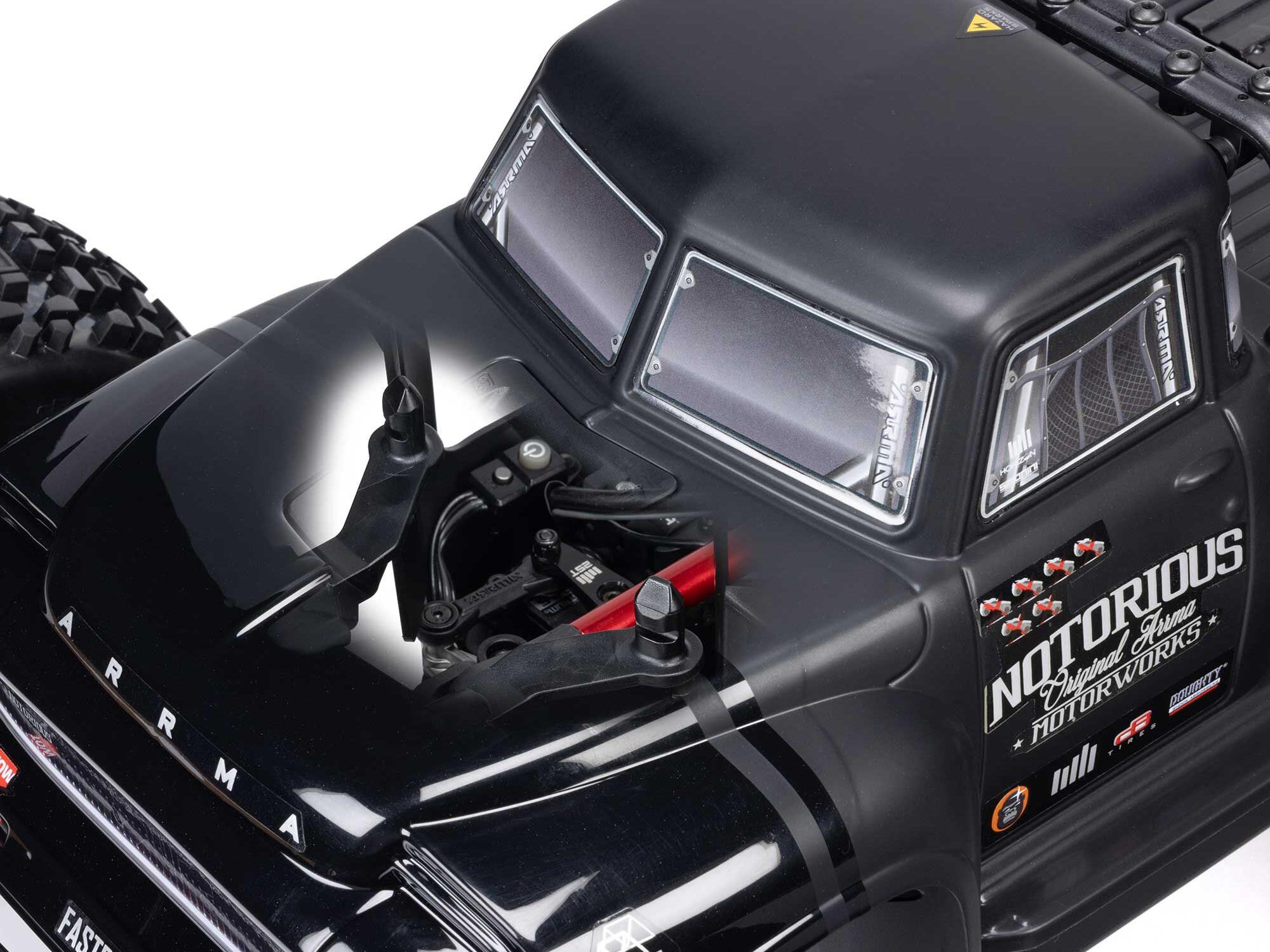 Arrma 1/8 Notorious 6S V6 4X4 BLX Stunt Truck RTR - Blue-24