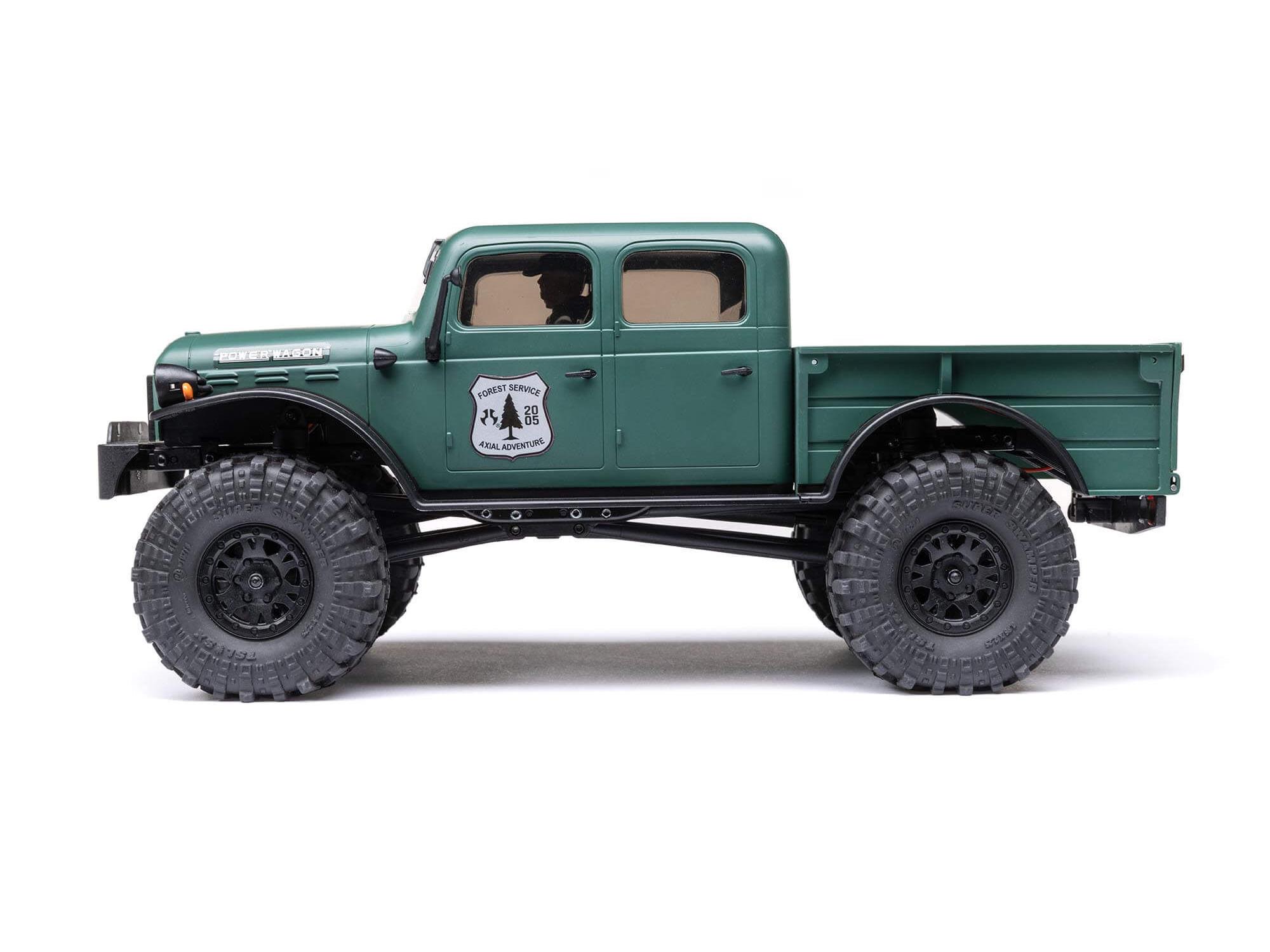 Axial 1/24 SCX24 Dodge Power Wagon 4WD Rock Crawler Brushed RTR - Green-18