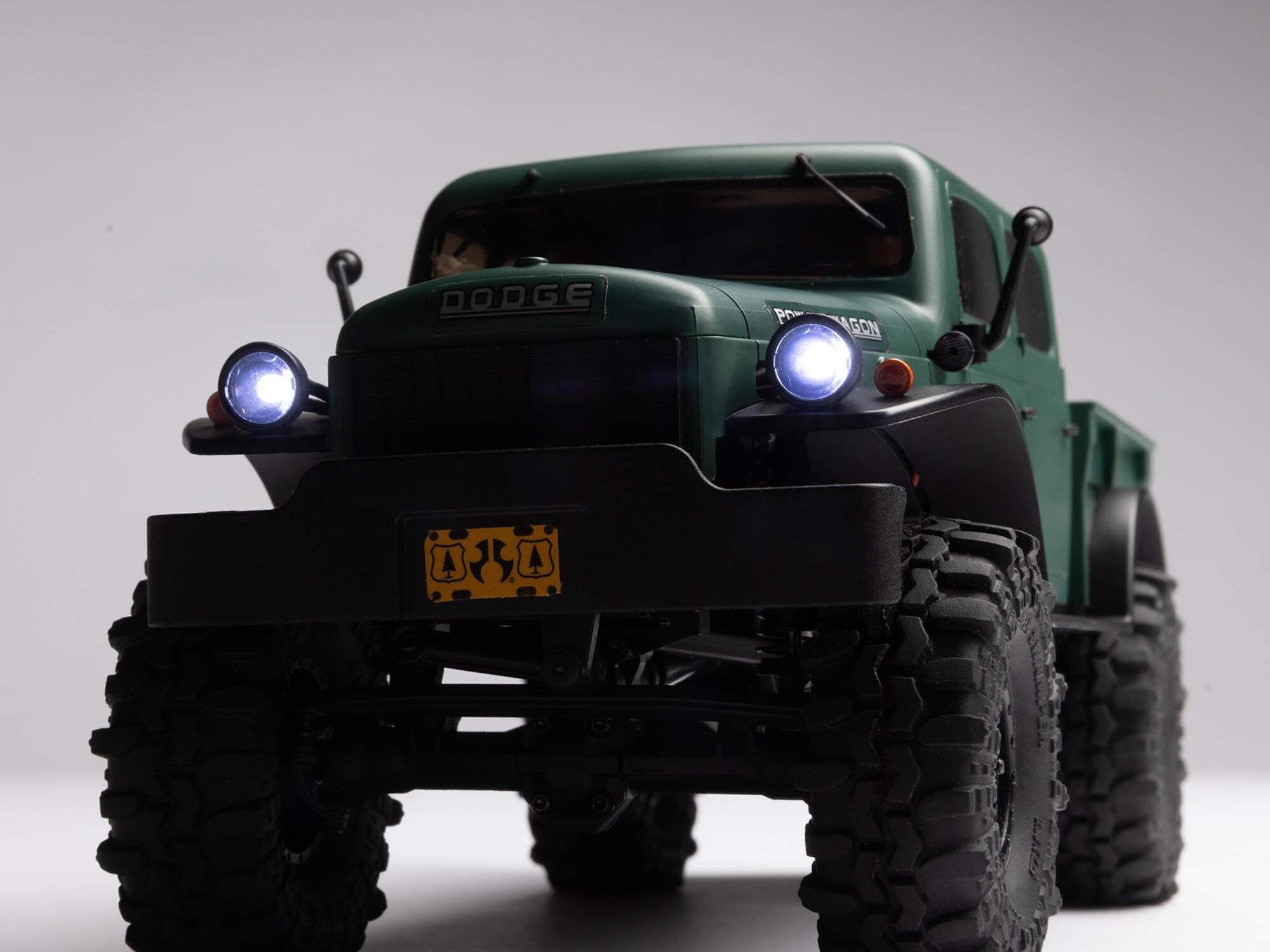 Axial 1/24 SCX24 Dodge Power Wagon 4WD Rock Crawler Brushed RTR - Green-23