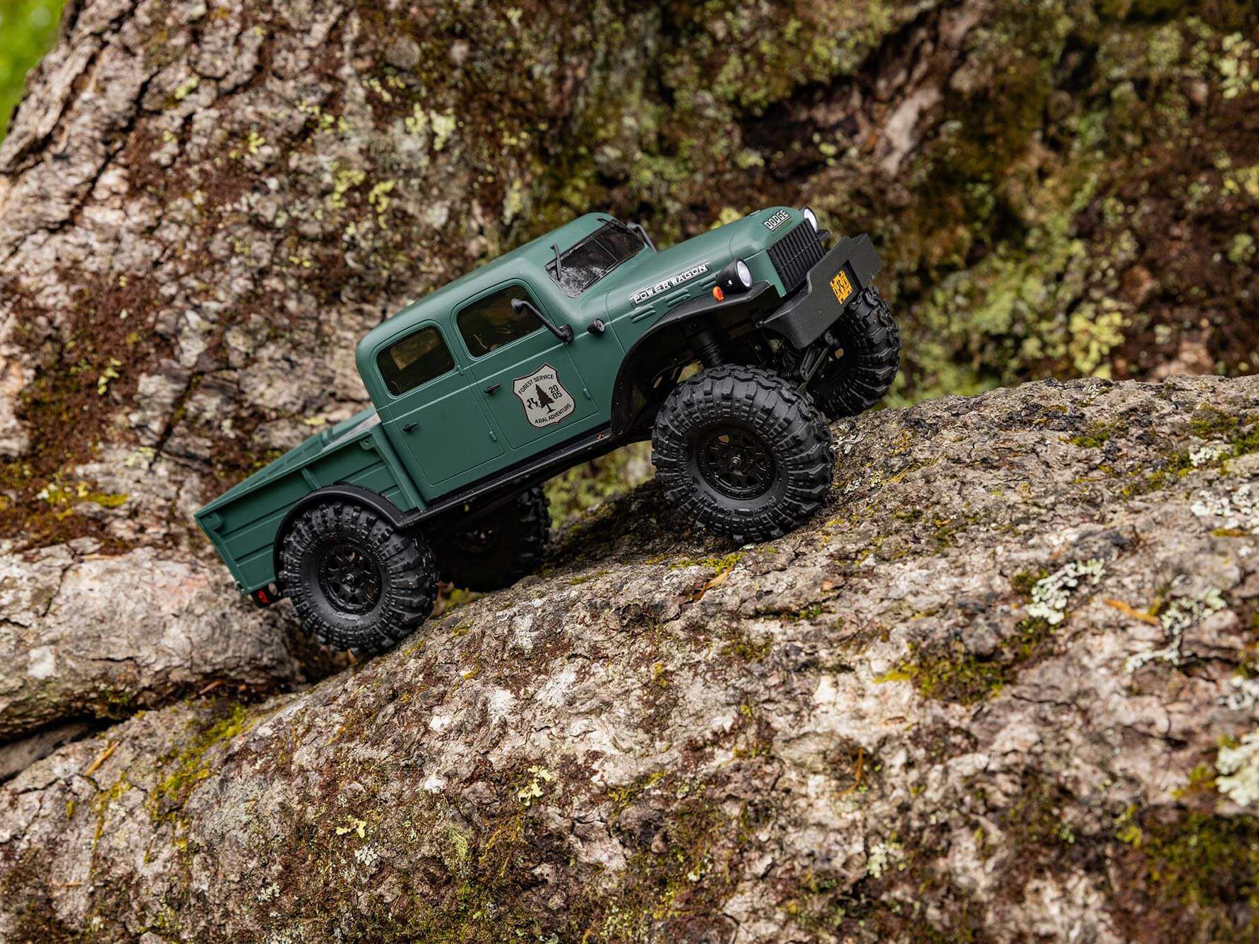 Axial 1/24 SCX24 Dodge Power Wagon 4WD Rock Crawler Brushed RTR - Green-32