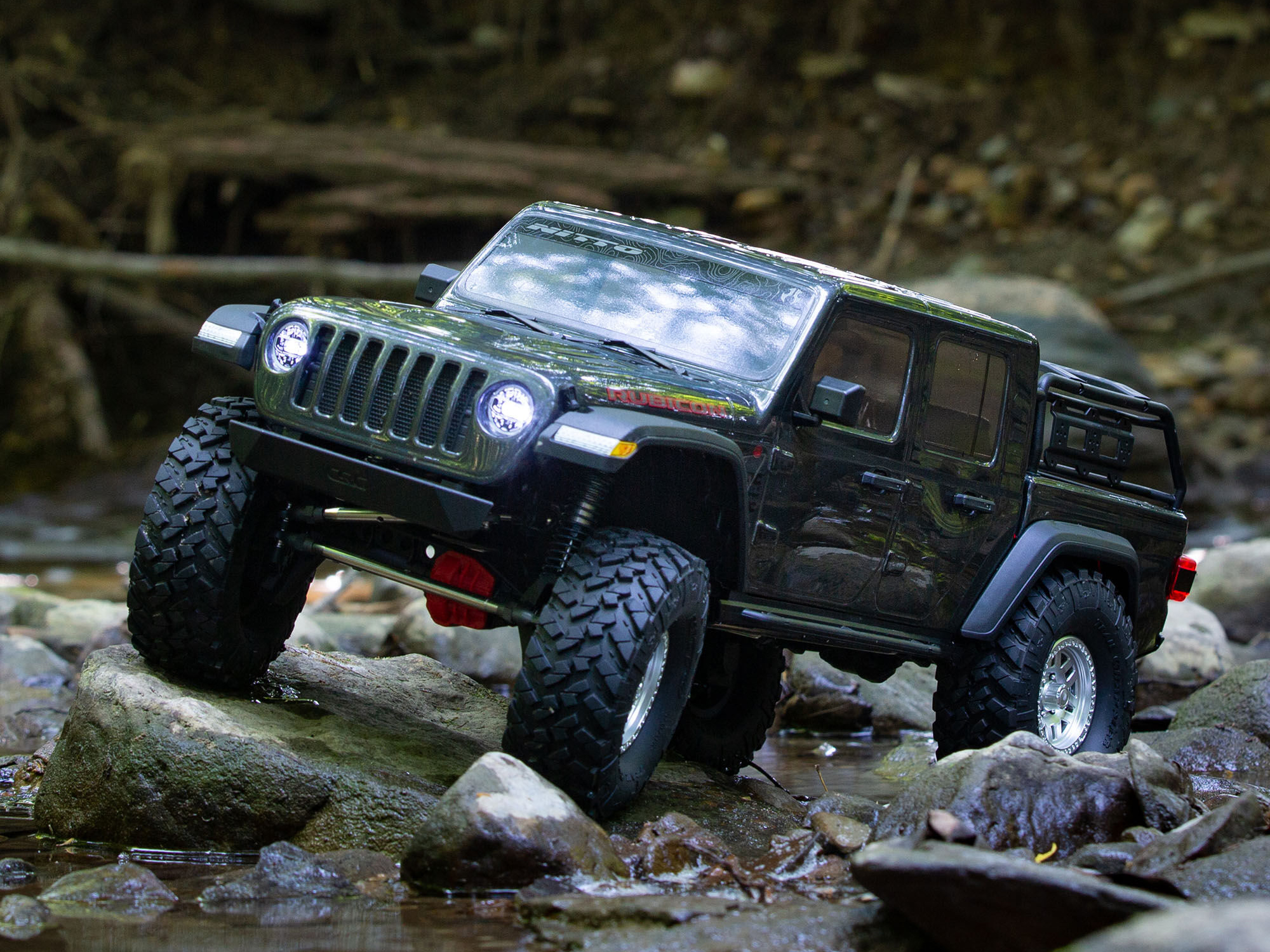 Axial 1/10 SCX10III Jeep JT Gladiator 4WD Rock Crawler RTR Grey-28