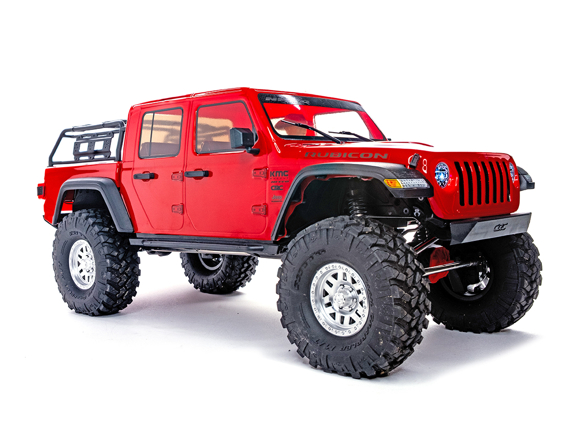 1/10 SCX10III Jeep JT Gladiator 4WD Rock Crawler RTR Red