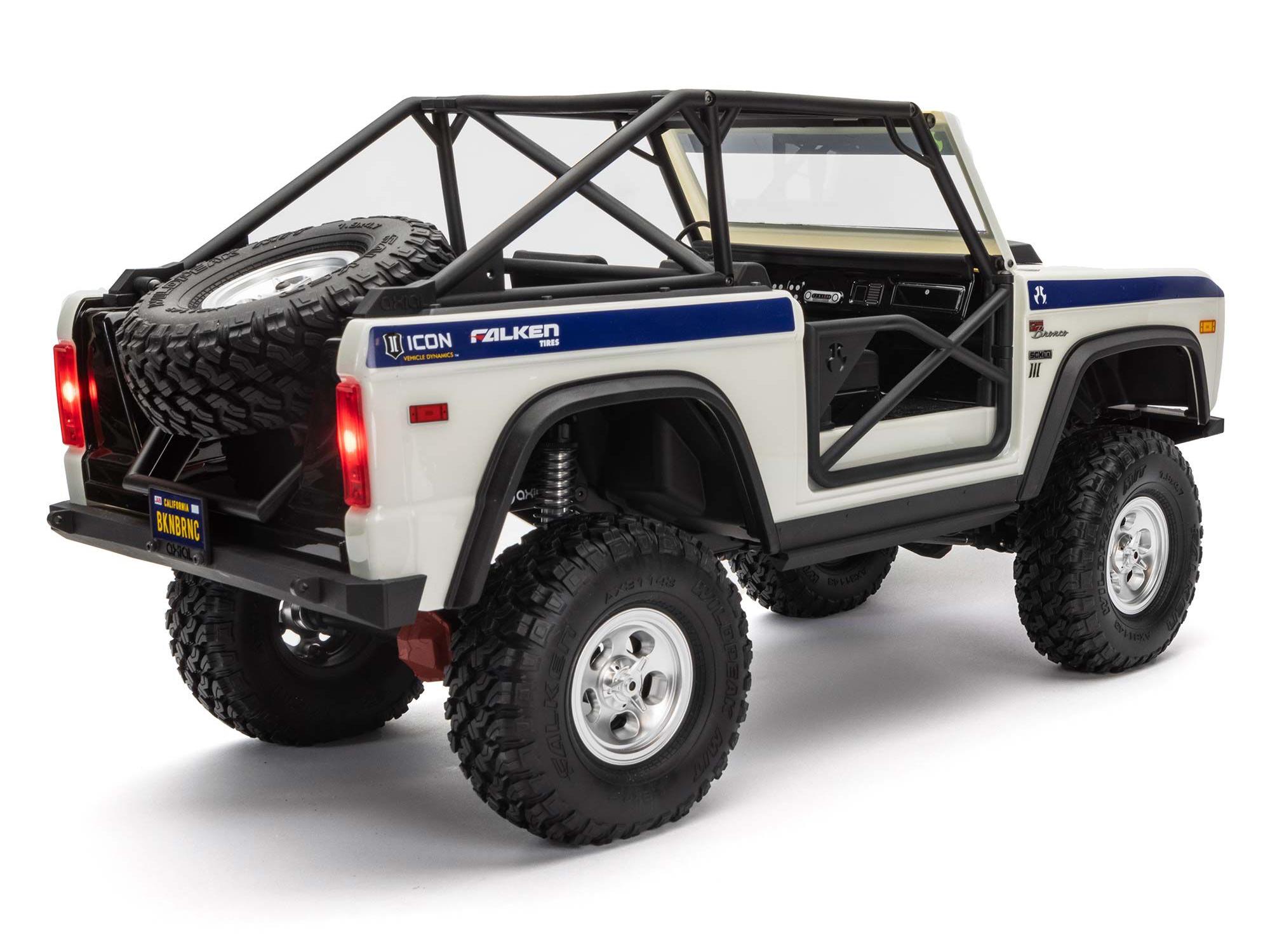 1/10 SCX10 III Early Ford Bronco 4WD RTR Rock Crawler White-9