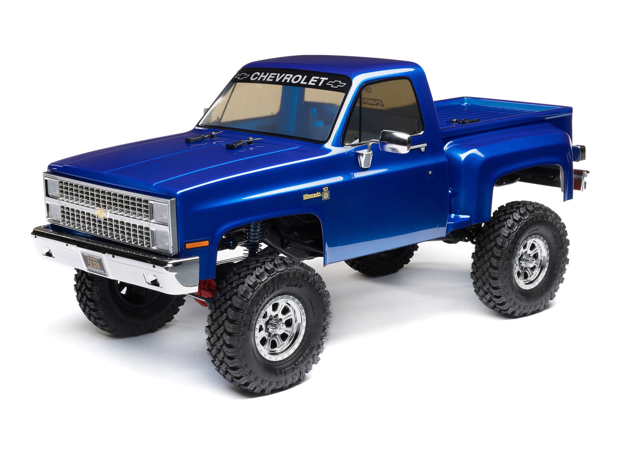 1/10 SCX10 III Base Camp 1982 Chevy K10 4WD RTR Blue