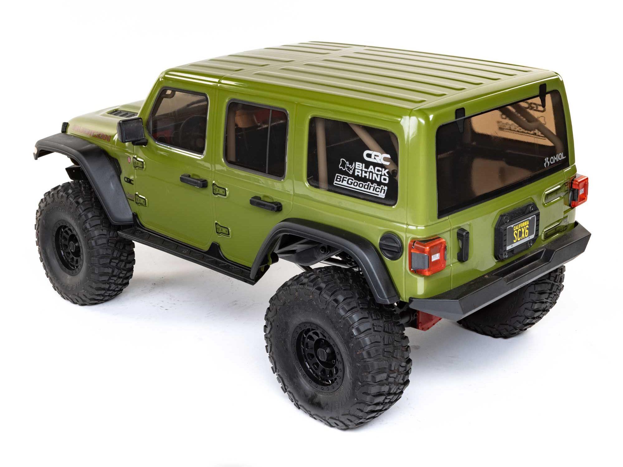 1/6 SCX6 Jeep JLU Wrangler 4WD Rock Crawler RTR Green-7