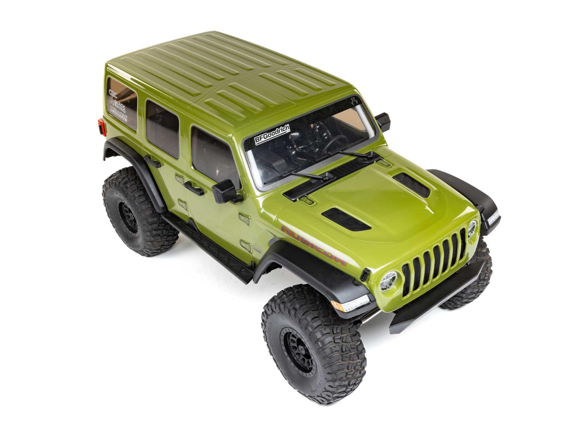 1/6 SCX6 Jeep JLU Wrangler 4WD Rock Crawler RTR Green-10