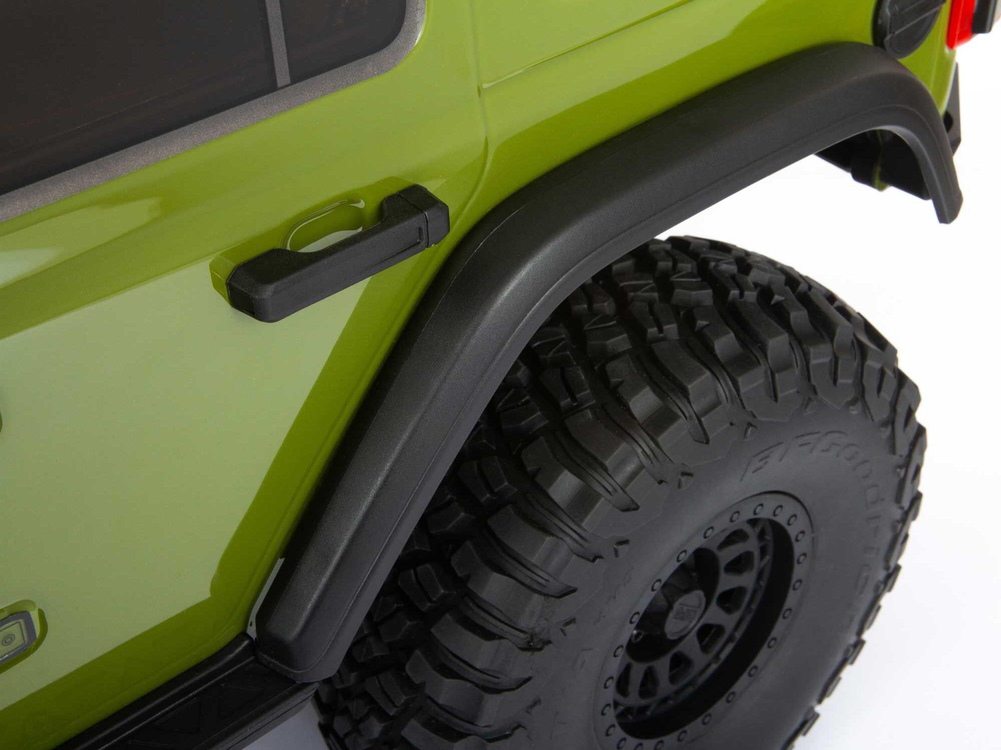1/6 SCX6 Jeep JLU Wrangler 4WD Rock Crawler RTR Green-13