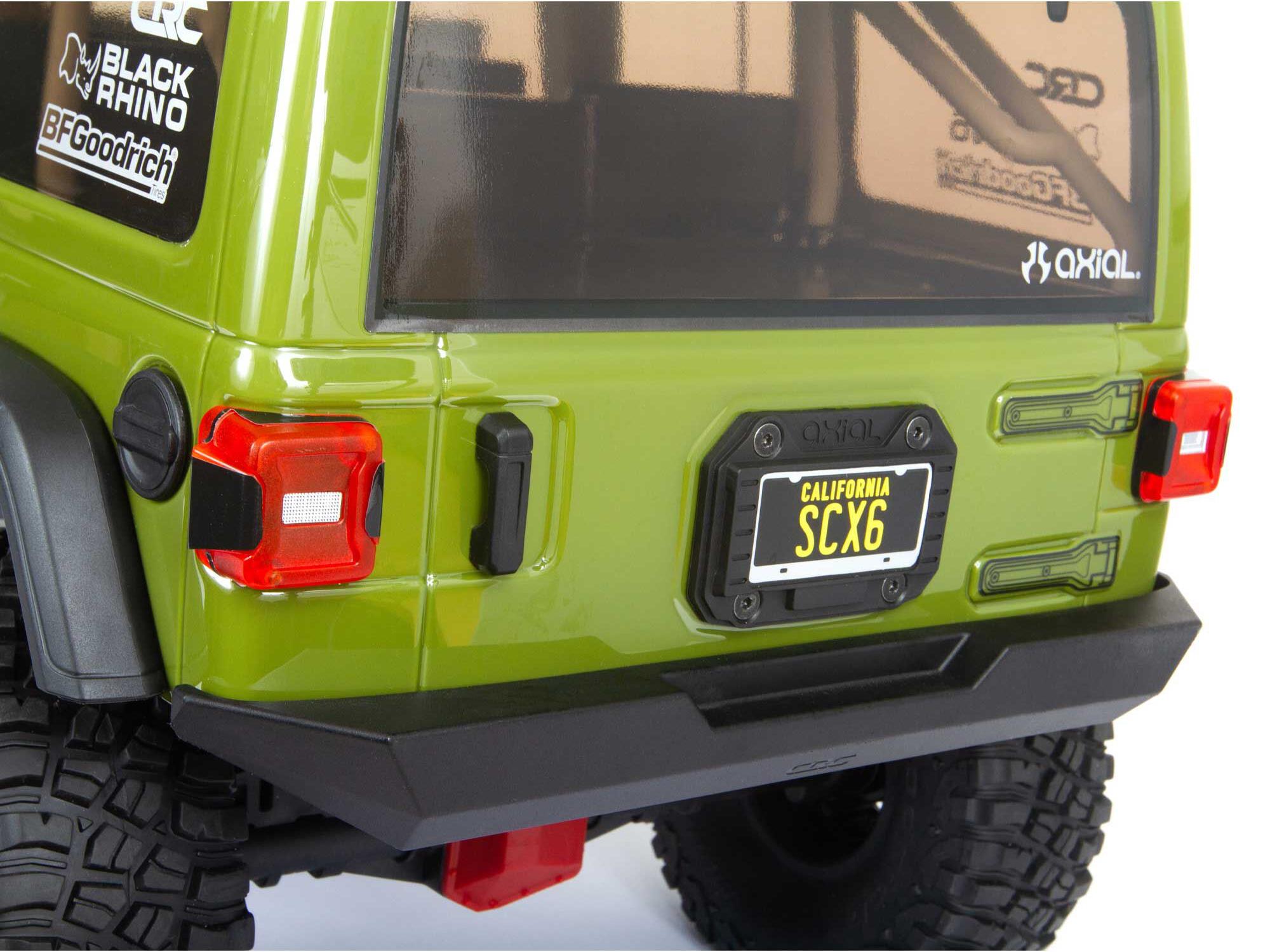 1/6 SCX6 Jeep JLU Wrangler 4WD Rock Crawler RTR Green-14