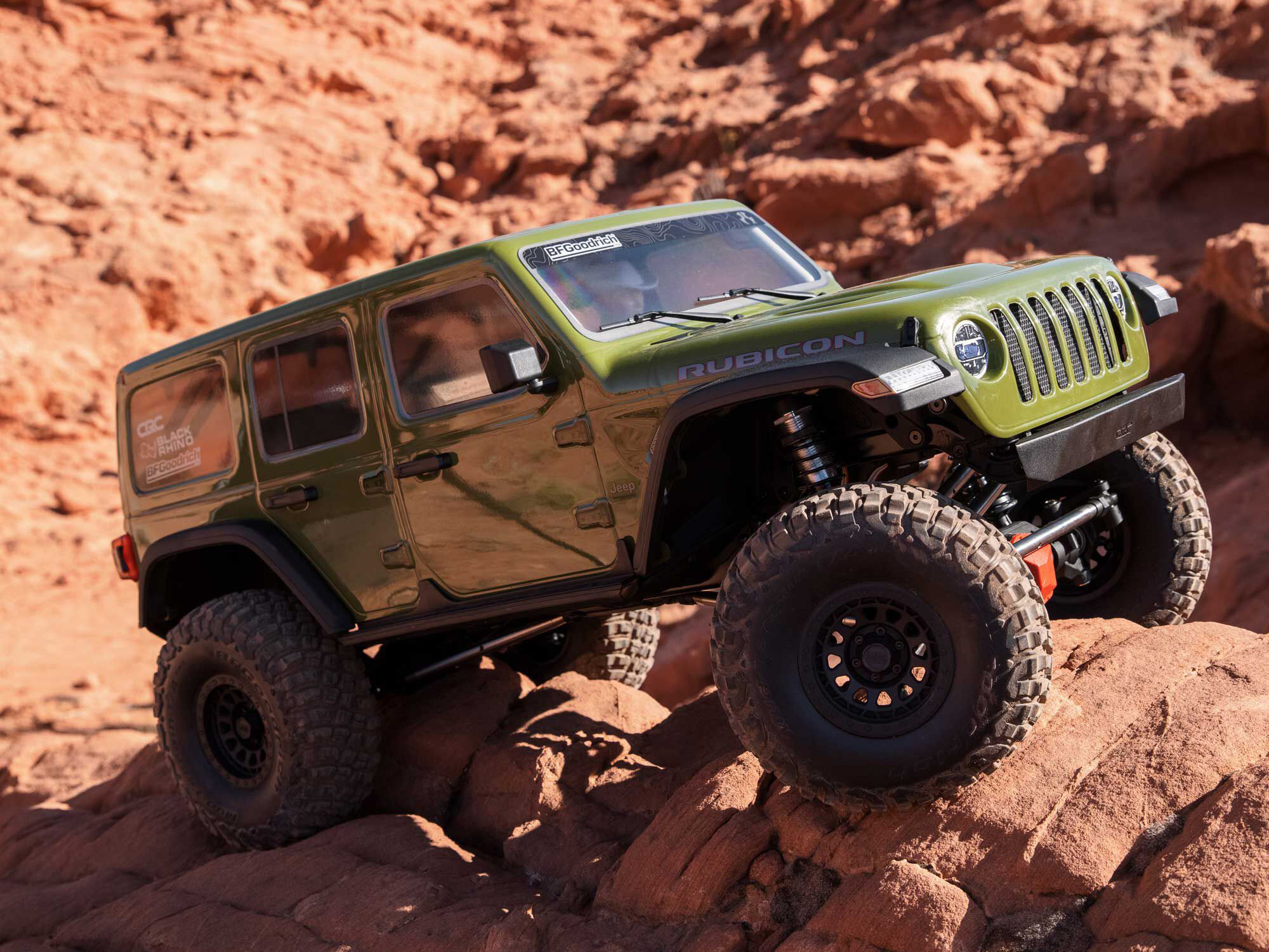 1/6 SCX6 Jeep JLU Wrangler 4WD Rock Crawler RTR Green-22