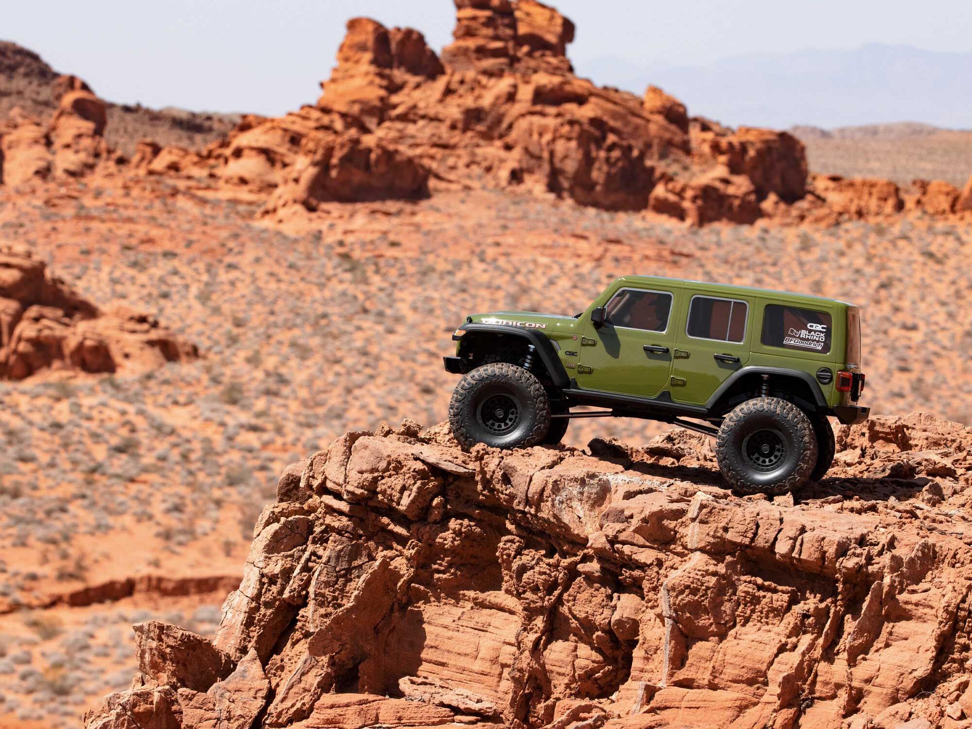 1/6 SCX6 Jeep JLU Wrangler 4WD Rock Crawler RTR Green-23