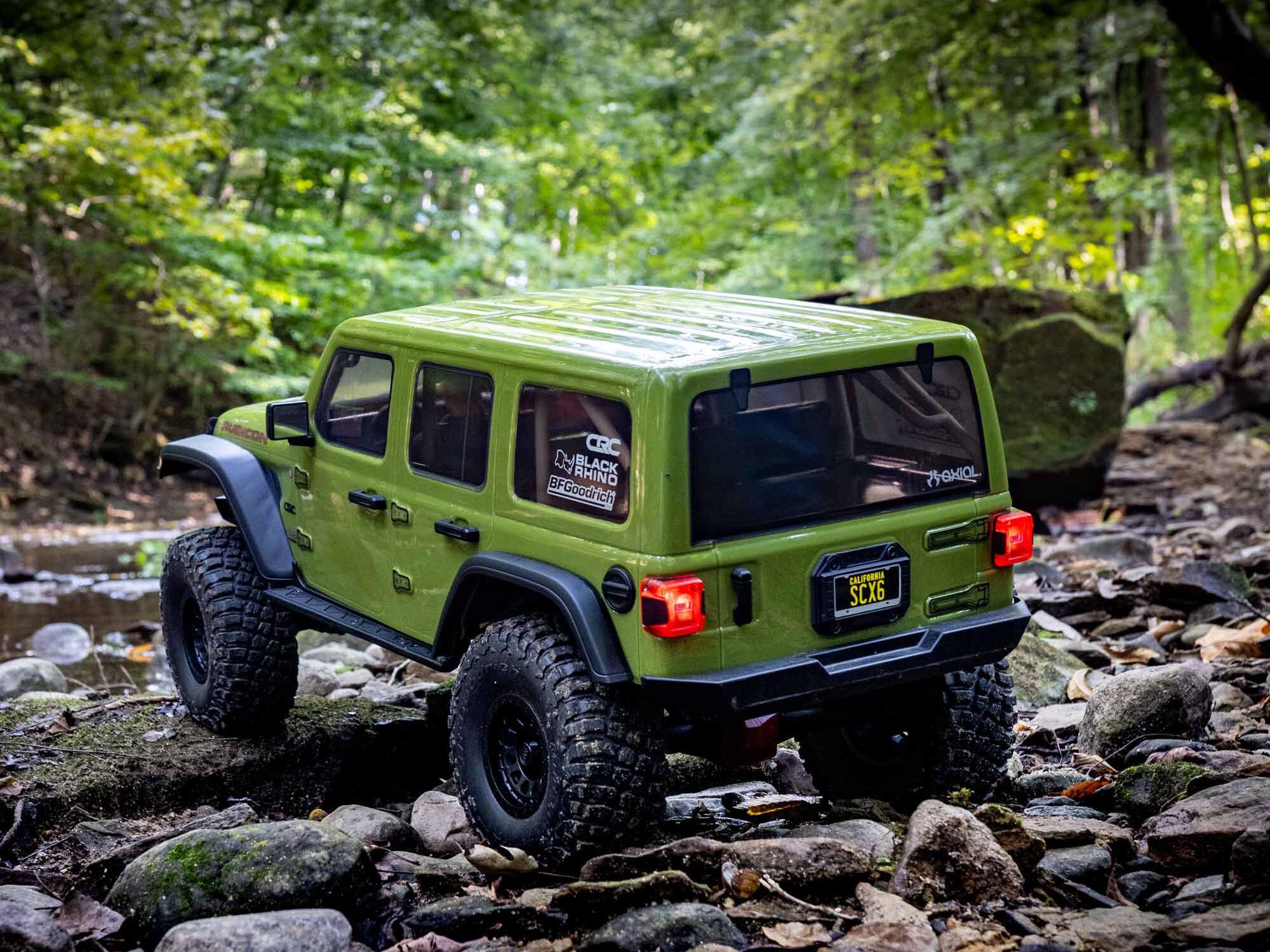 1/6 SCX6 Jeep JLU Wrangler 4WD Rock Crawler RTR Green-26