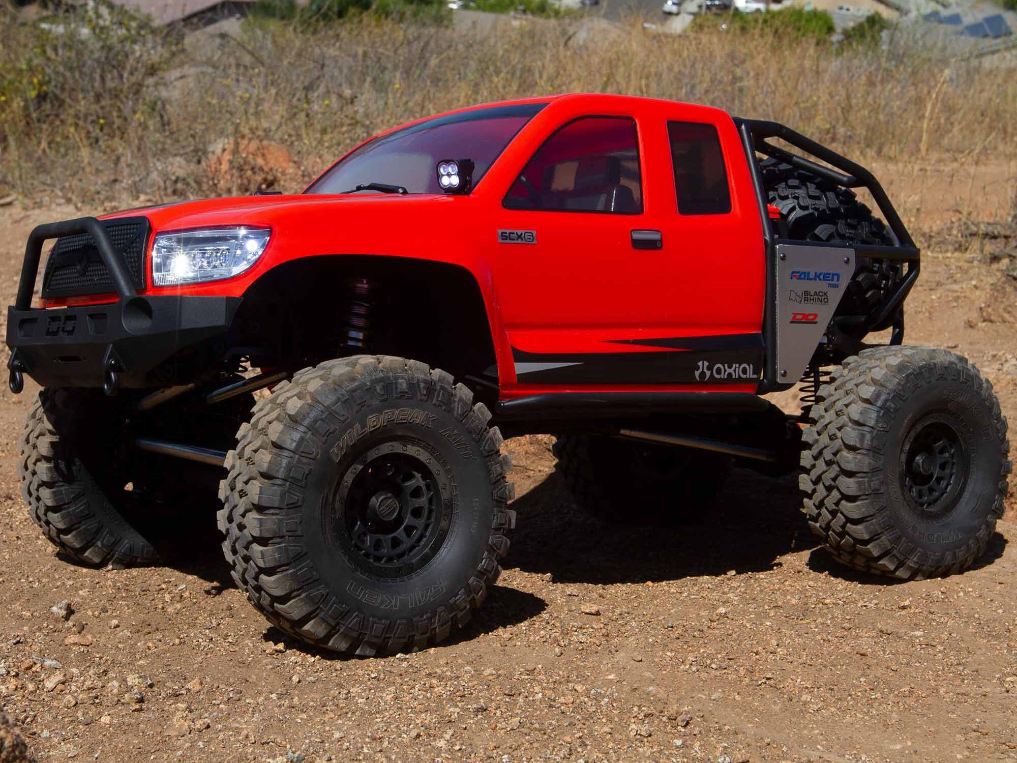 Axial 1/6 SCX6 Trail Honcho 4WD Rock Crawler RTR Red-35
