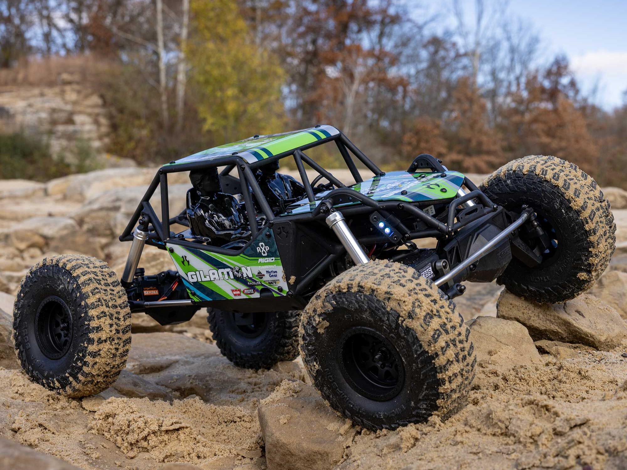 1/8 AXP8 Gilamon 2.2 4X4 RTR Trail Buggy - Green-44