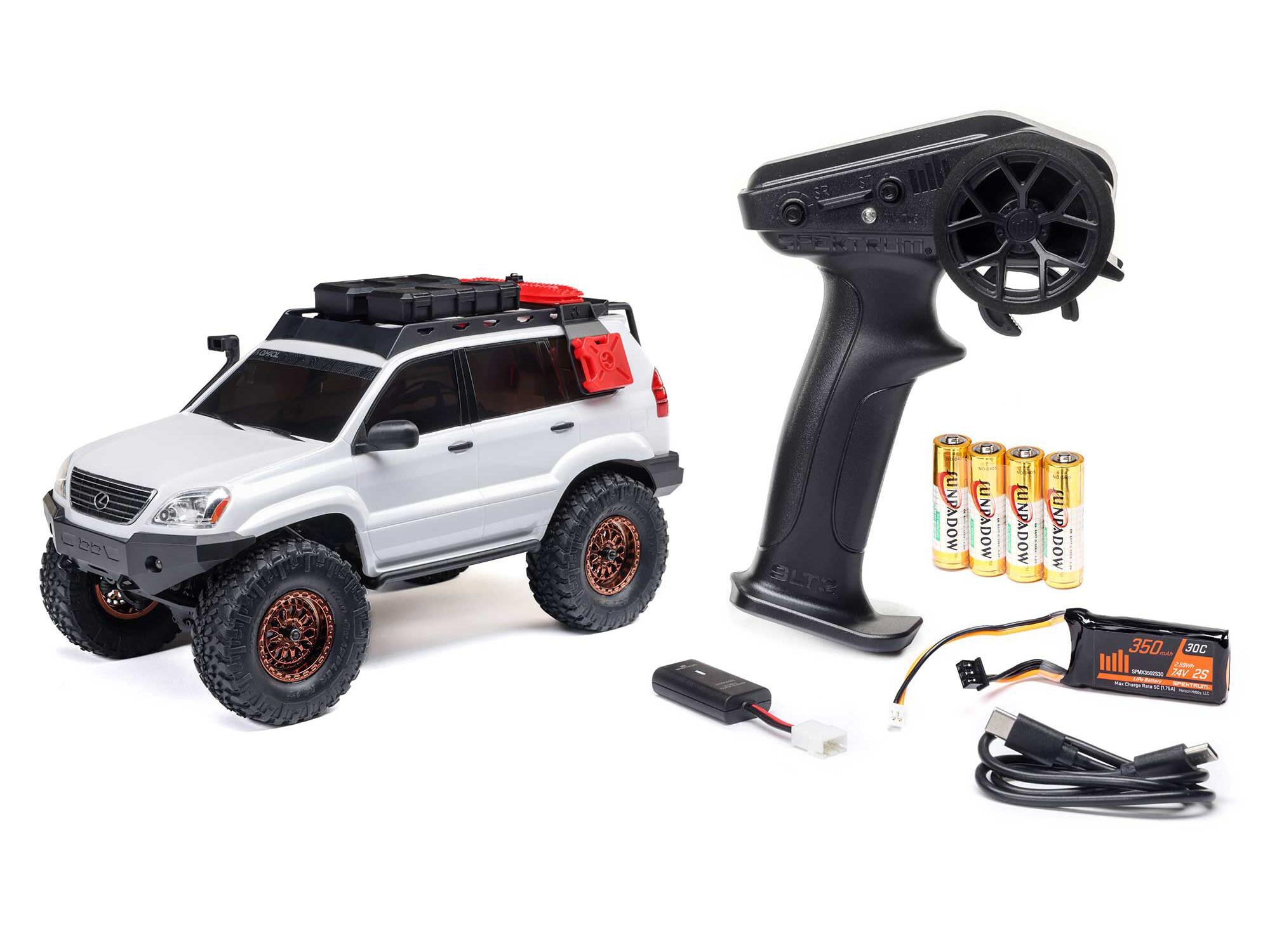 Axial 1/24 SCX24 Lexus GX 470 4x4 Rock Crawler RTR - White-22