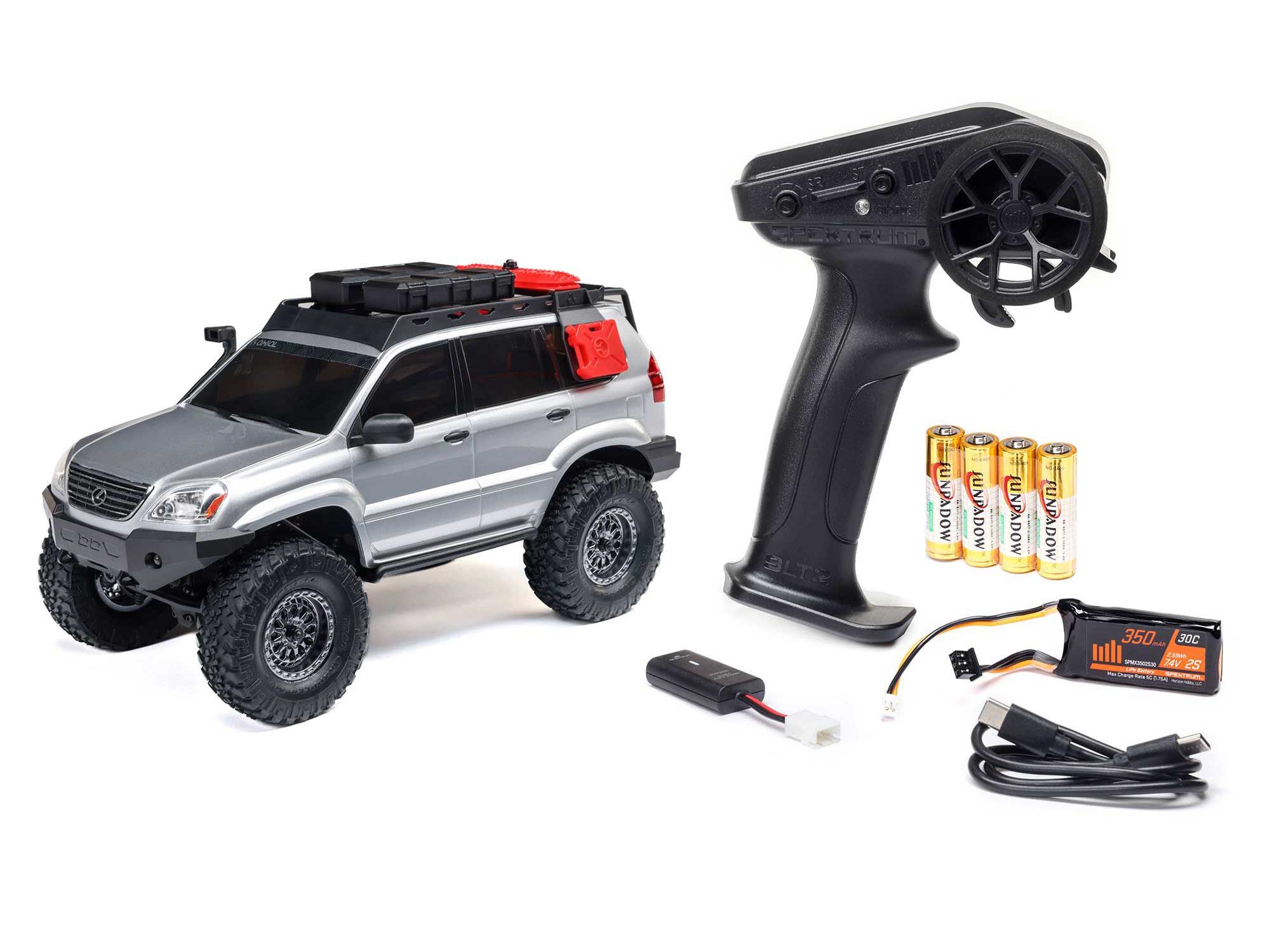 Axial 1/24 SCX24 Lexus GX 470 4x4 Rock Crawler RTR - Silver-17