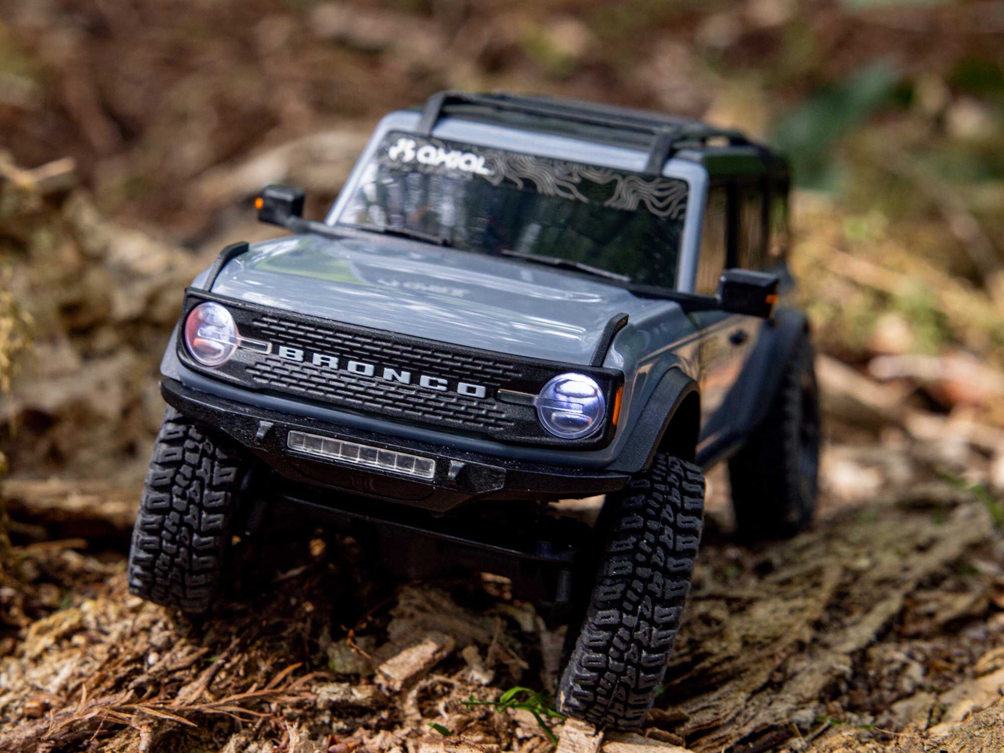 1/30 SCX30 Ford Bronco 4X4 RTR Rock Crawler Grey-25