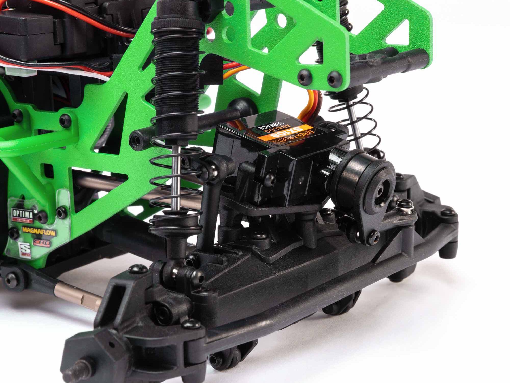 Losi 1/18 Mini LMT 4X4 Brushed Monster Truck RTR - Grave Digger-21