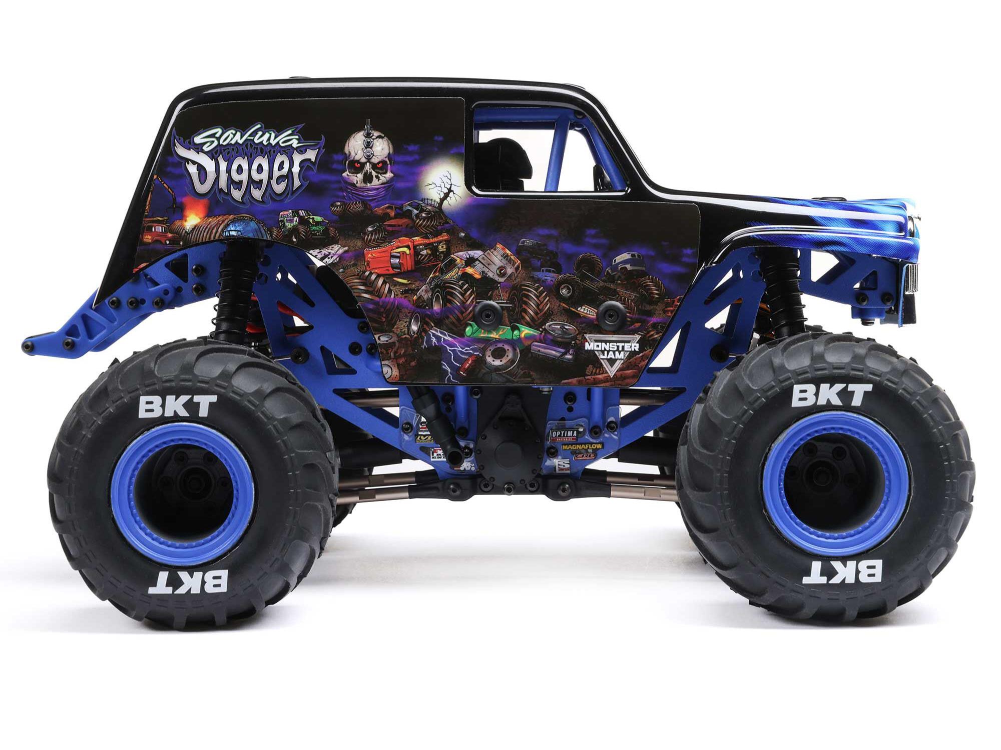Losi 1/18 Mini LMT 4WD Brushed Monster Truck RTR Son-uva Digger-17