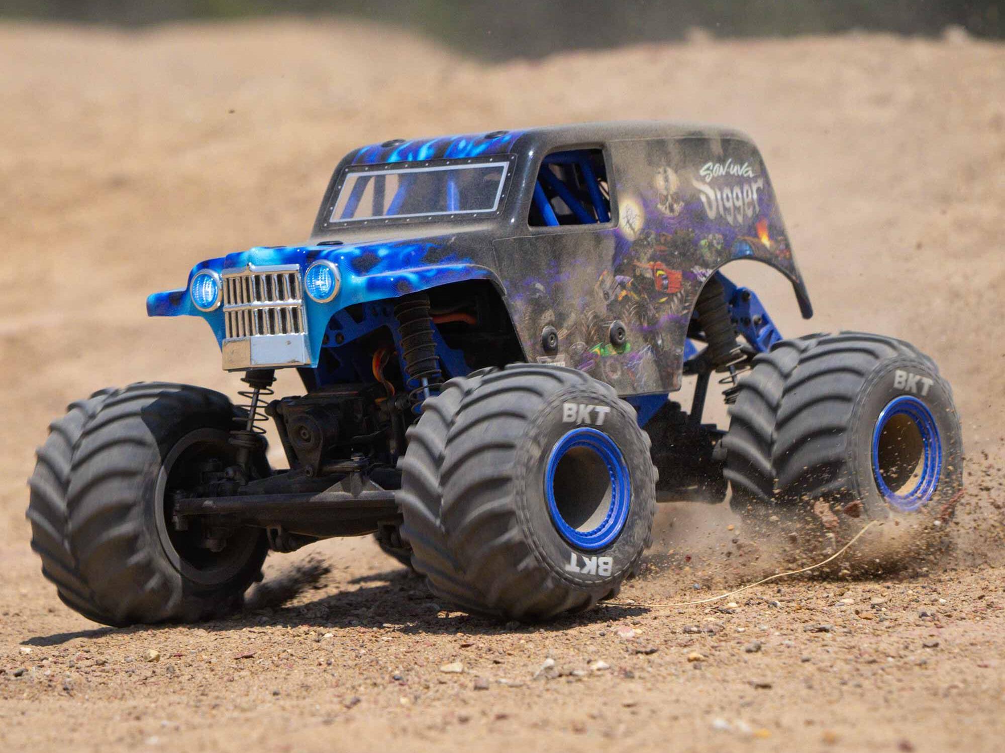Losi 1/18 Mini LMT 4WD Brushed Monster Truck RTR Son-uva Digger-29