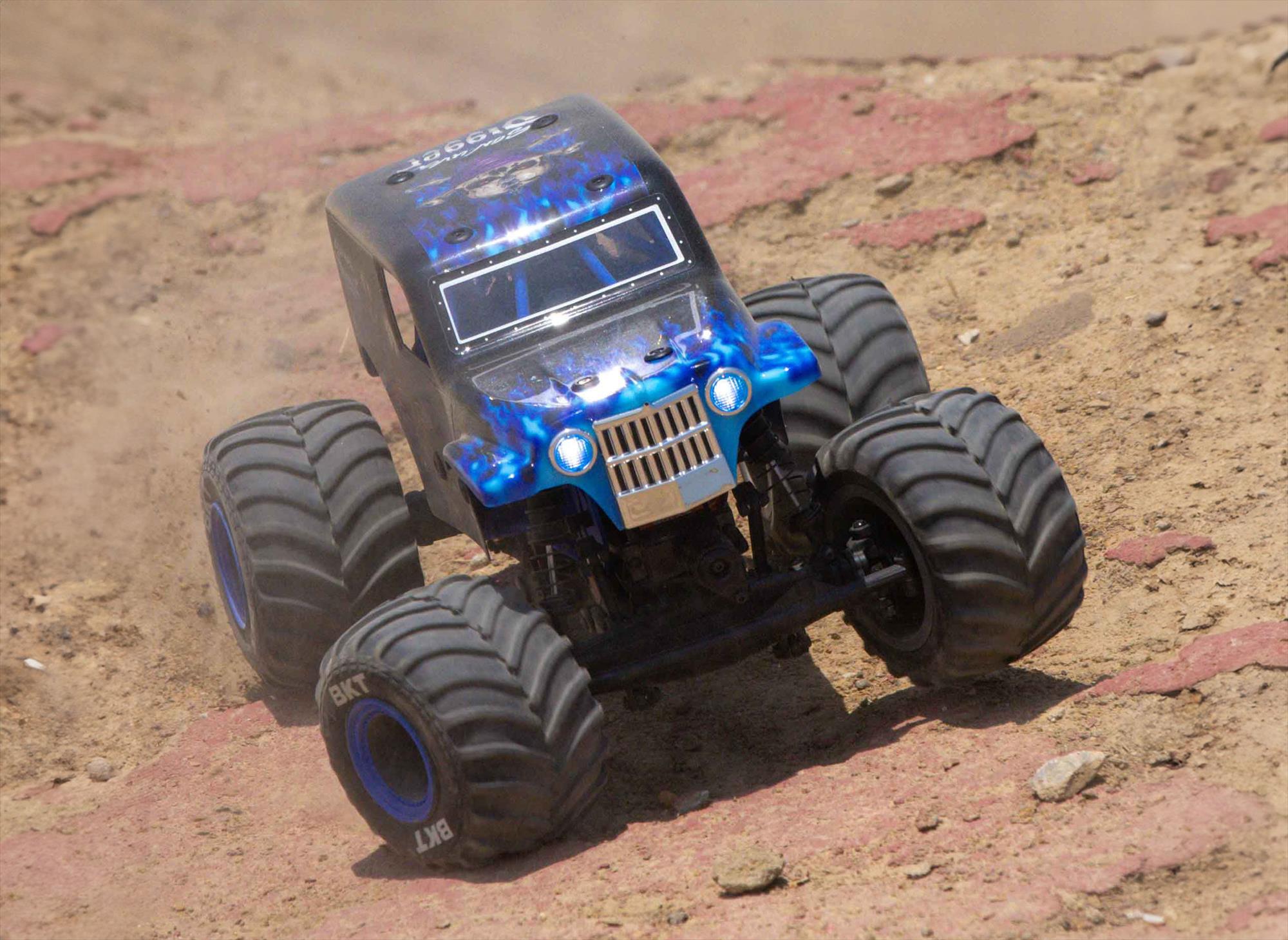 Losi 1/18 Mini LMT 4WD Brushed Monster Truck RTR Son-uva Digger-30