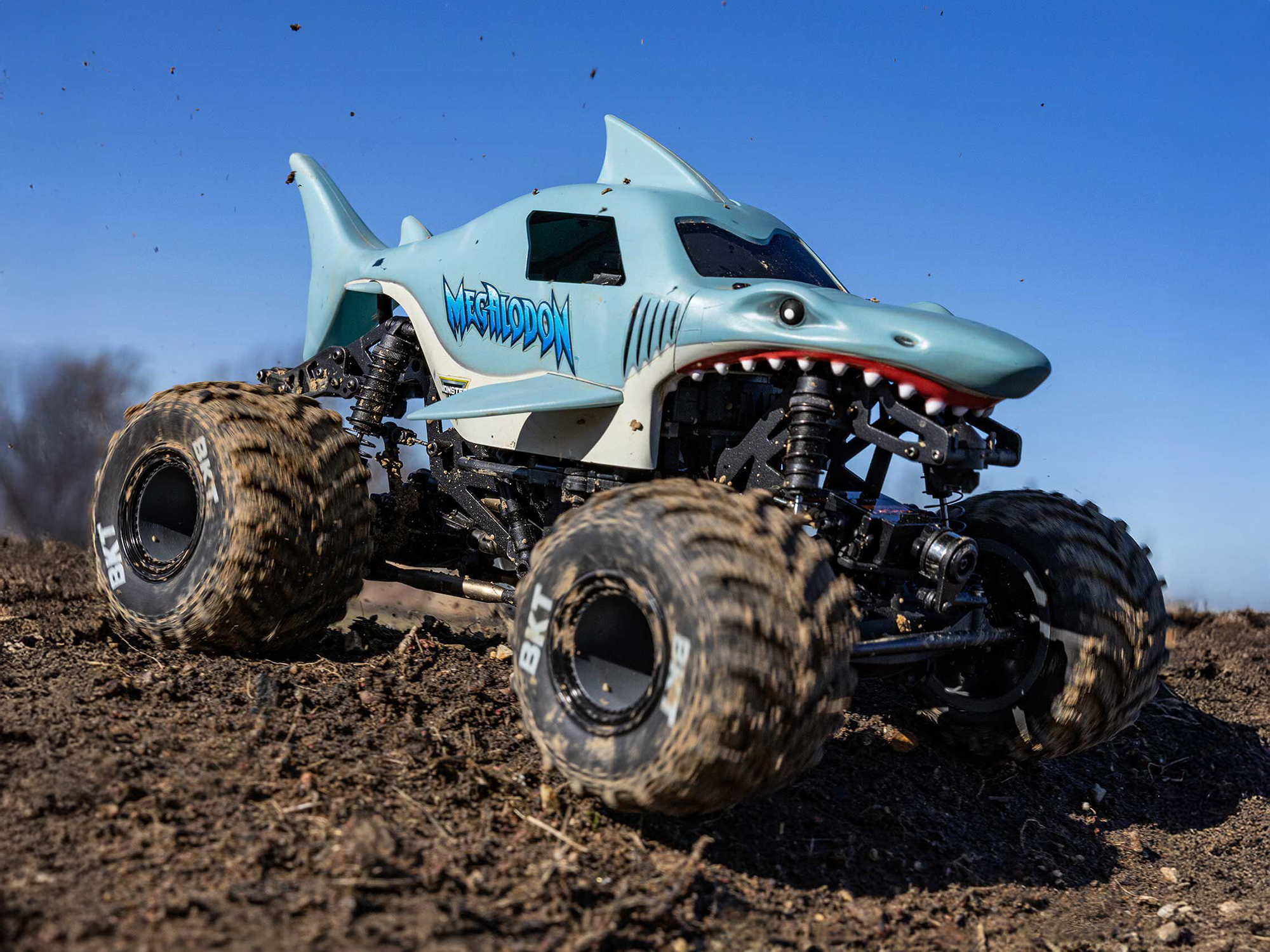 Losi 1/18 Mini LMT Megalodon 2S 4X4 RTR Brushed Monster Truck-34