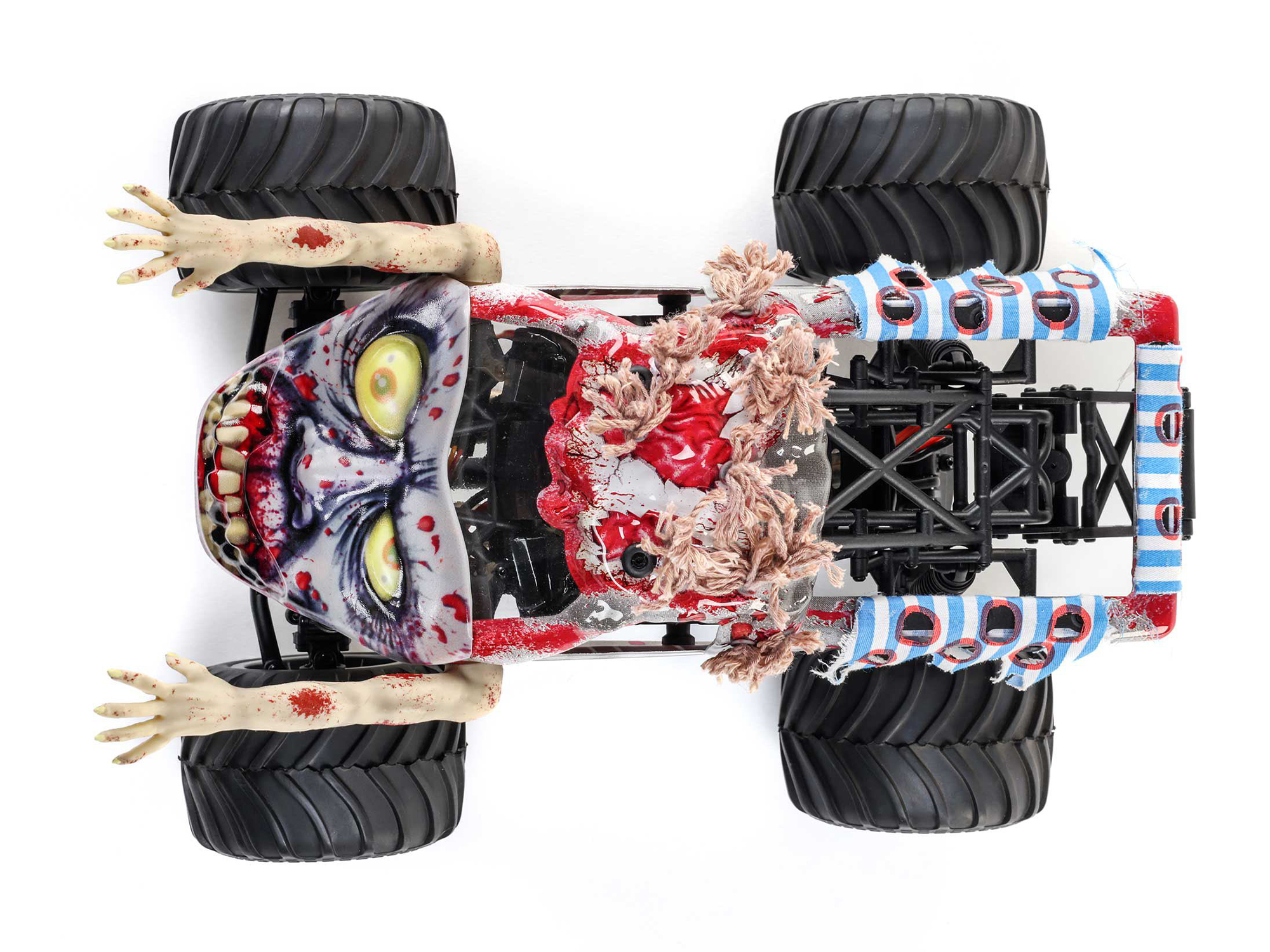 Losi 1/18 Mini LMT Zombie 2S 4X4 RTR Brushed Monster Truck-18