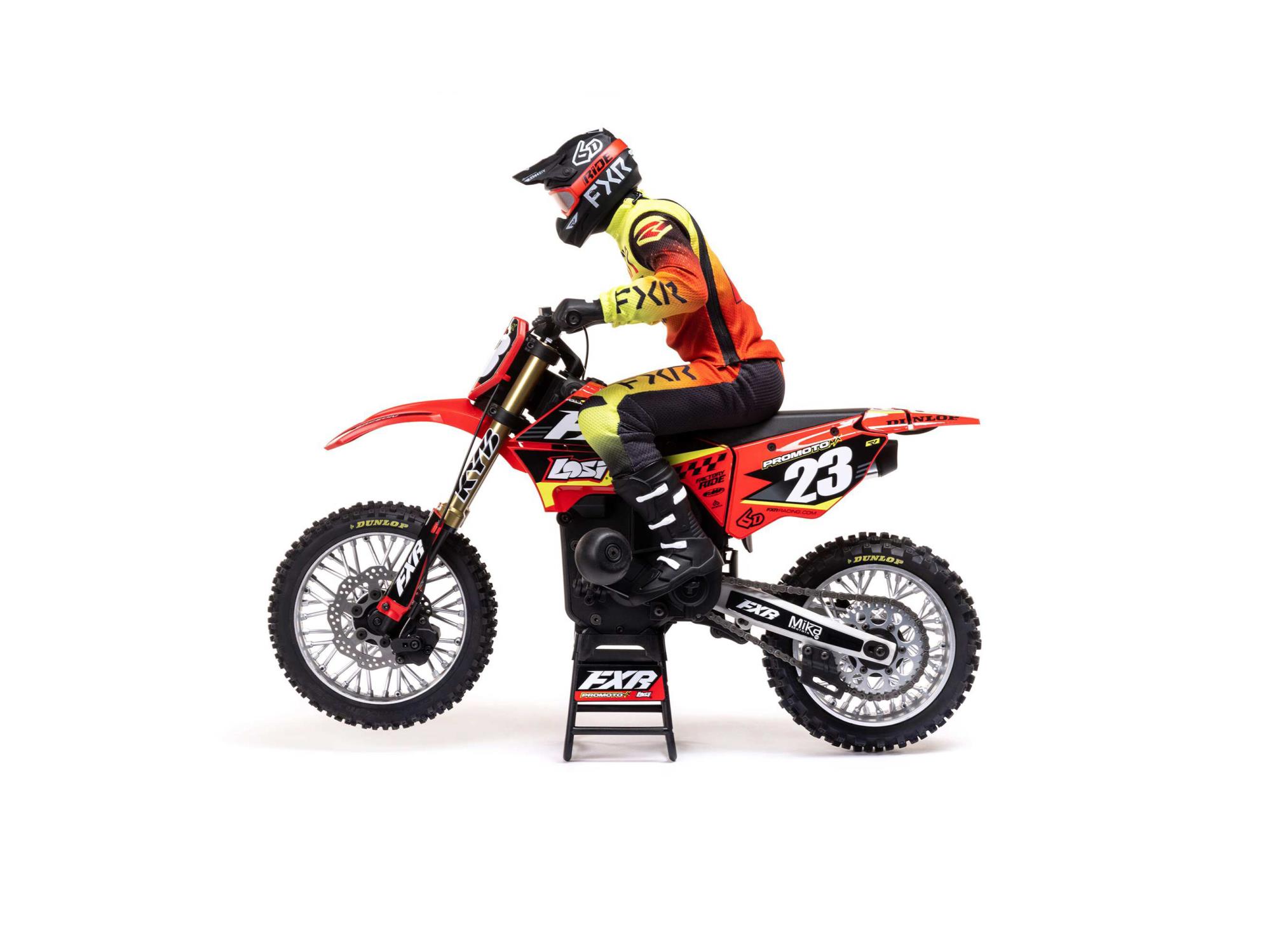 1/4 Promoto-MX Motorcycle RTR FXR Red-6