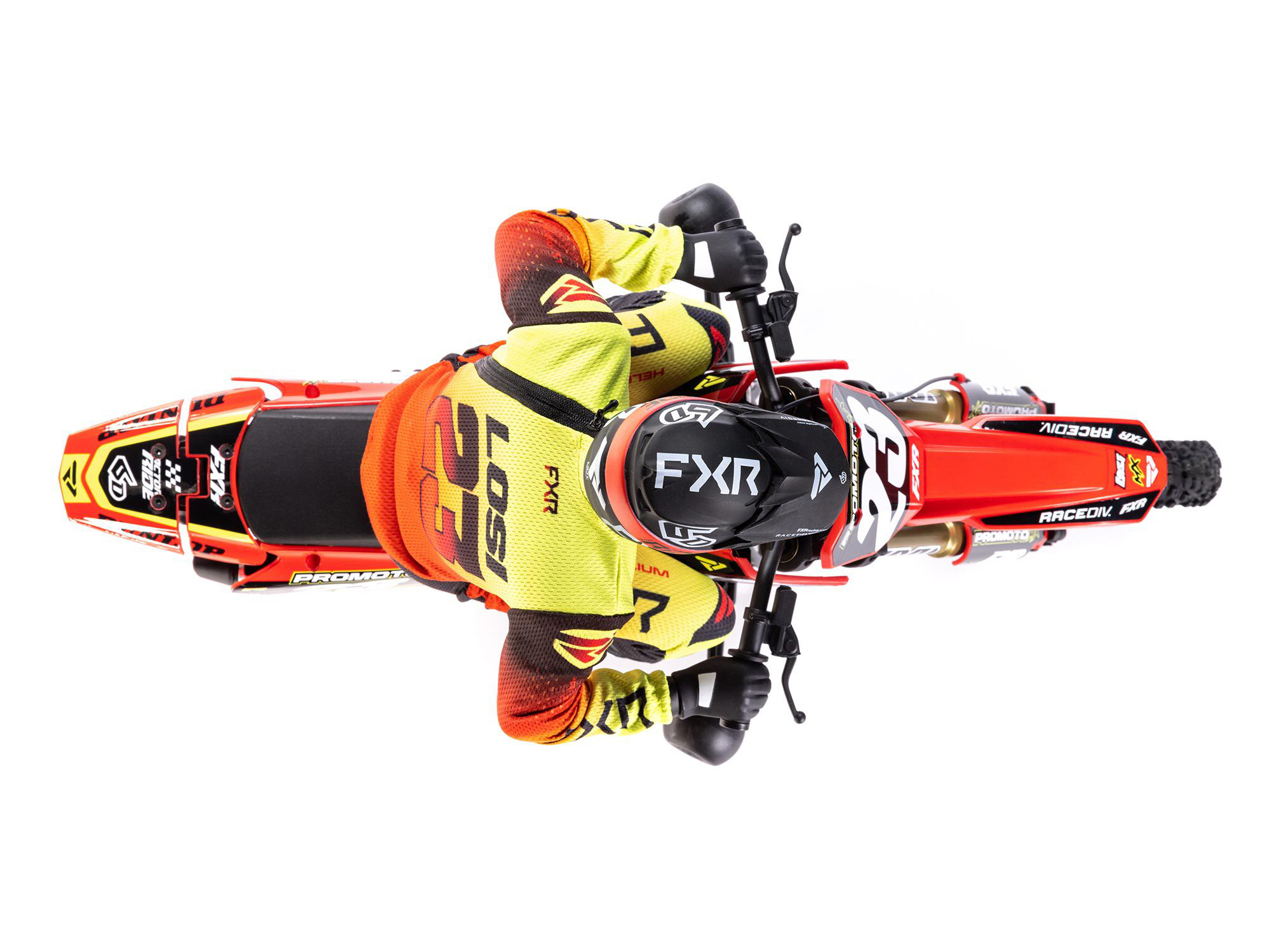 1/4 Promoto-MX Motorcycle RTR FXR Red-10