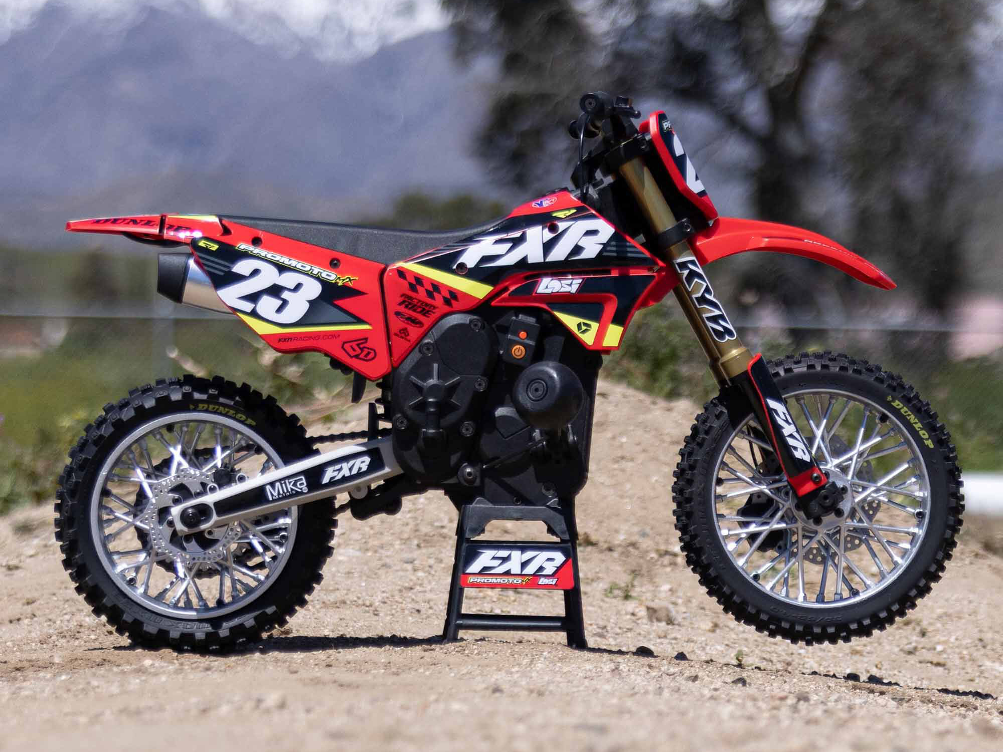 1/4 Promoto-MX Motorcycle RTR FXR Red-19